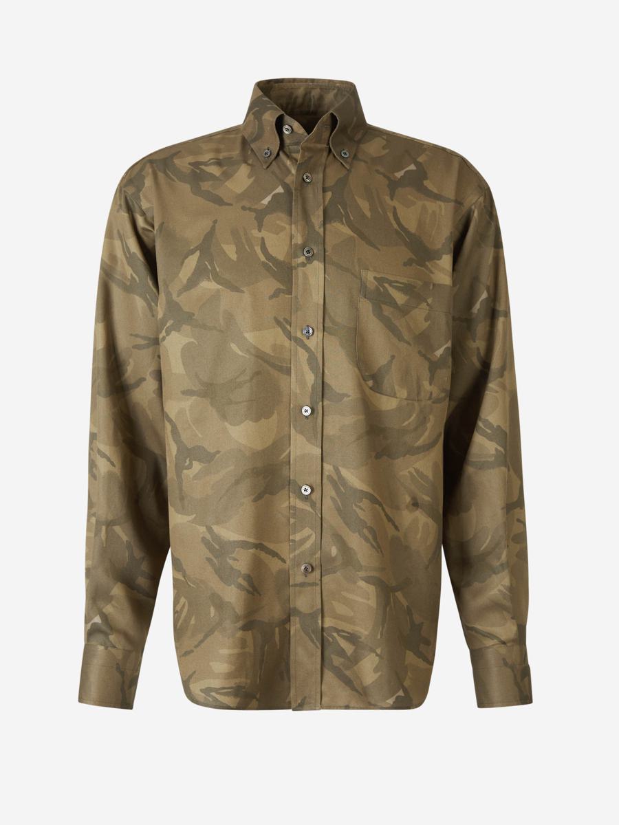 Tom Ford Camouflage Motif Shirt