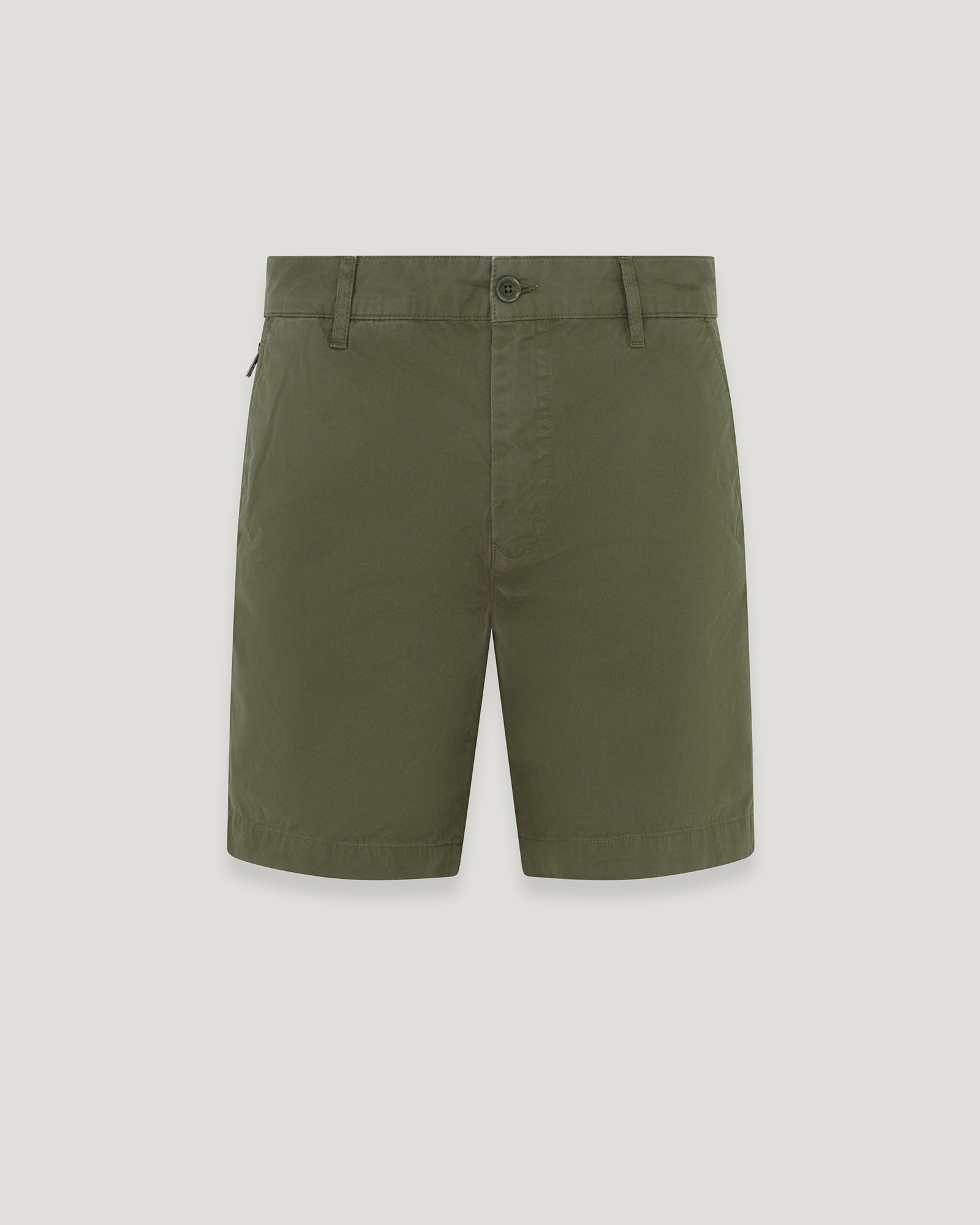 Belstaff Rally Short Men's Garment Dye Cotton Dark Surplus Green Size US 36