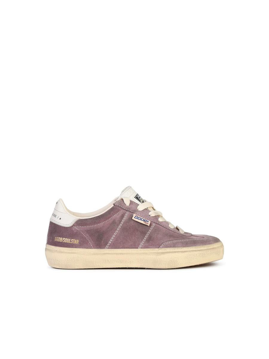 Golden Goose 'Soul Star' Sneakers In Purple Suede