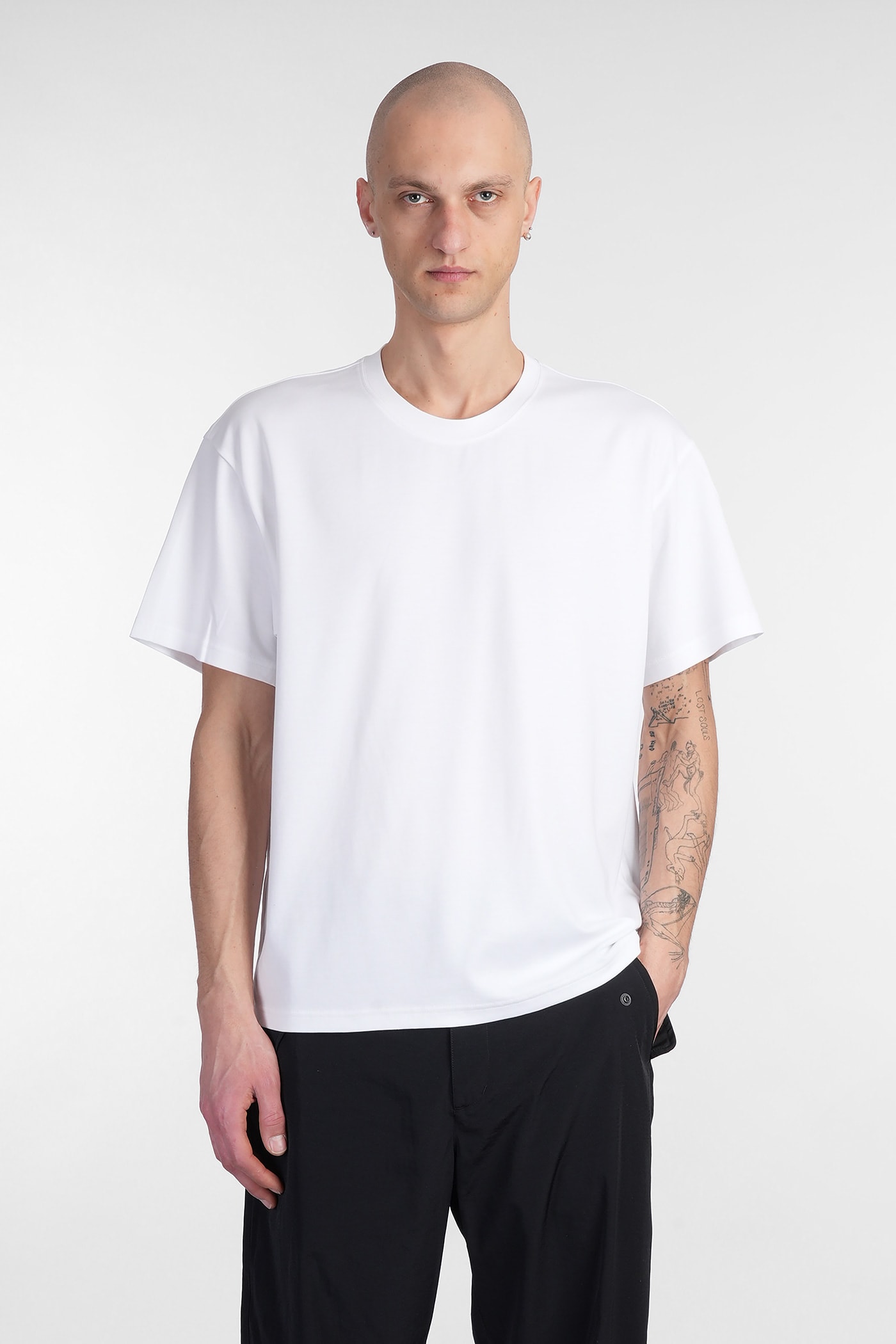 Attachment T-shirt In White Cotton