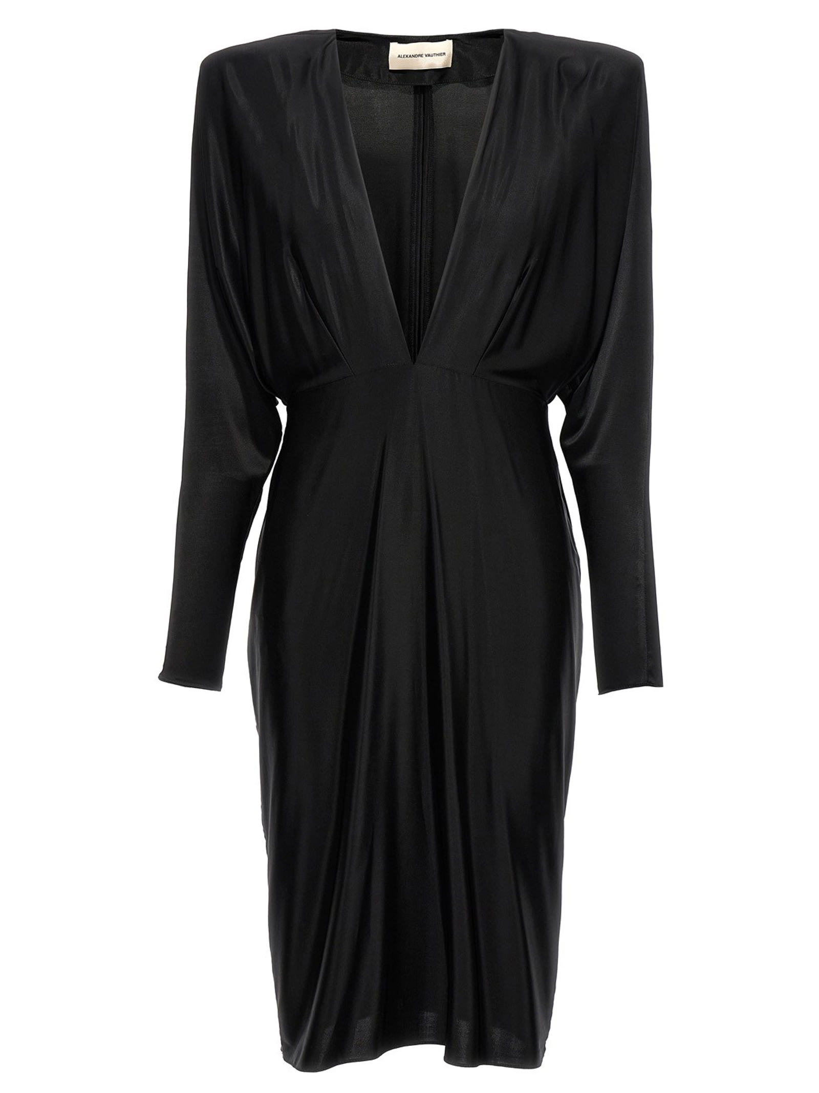 Alexandre Vauthier V-neck Jersey Dress