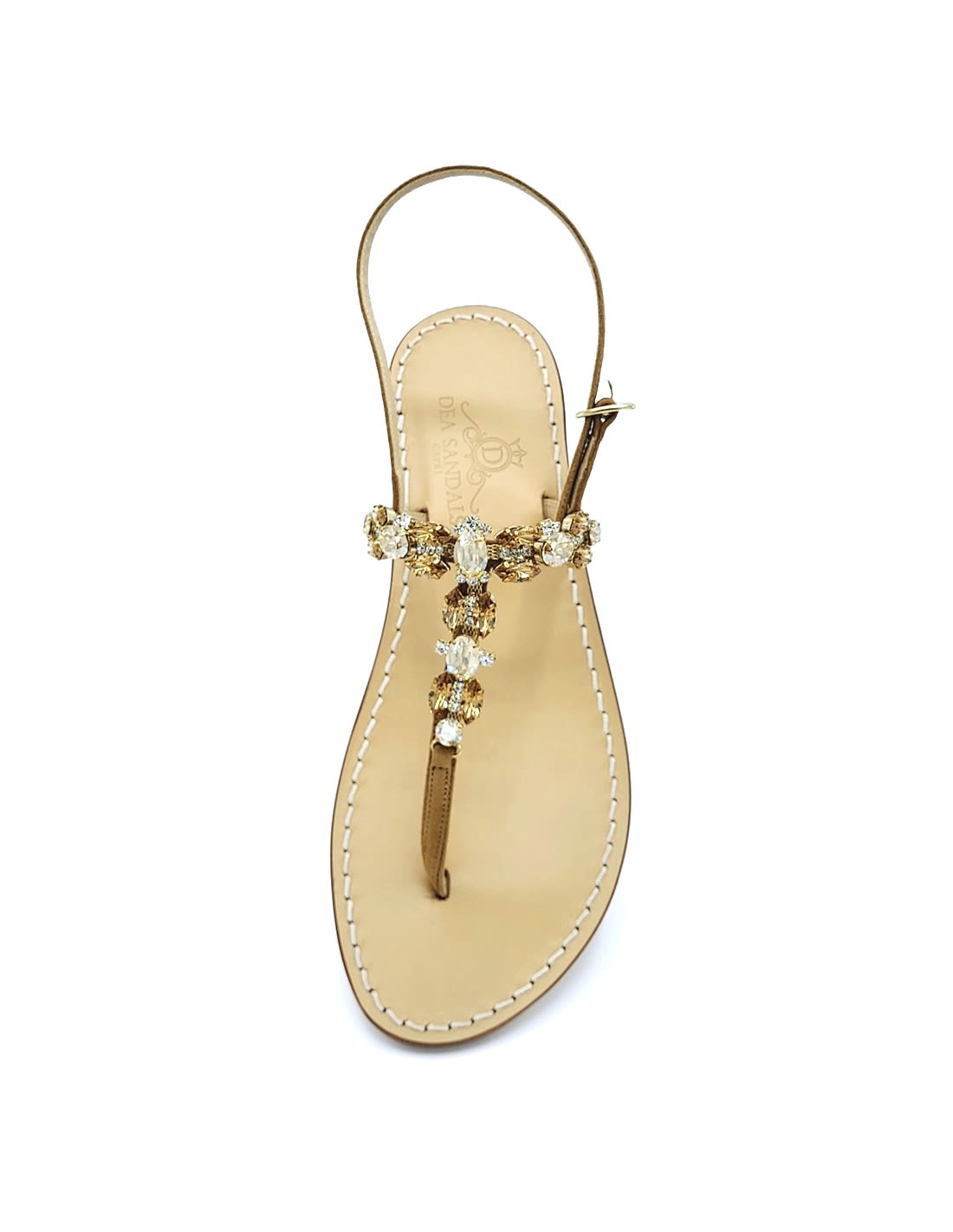 Dea Sandals Pizzolungo Amber Gold Jewel Sandals