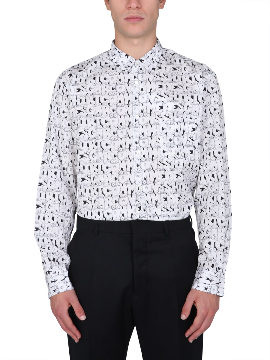 Comme des Garçons Shirt X Kaws Print Shirt