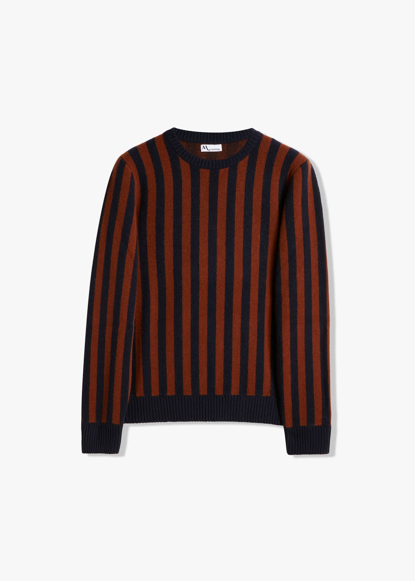 doppiaa Aambunti Round-necked Striped Sweater