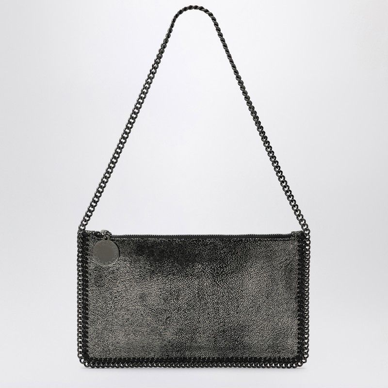 Stella McCartney Falabella Ruthenium Metallic Clutch Shoulder Bag