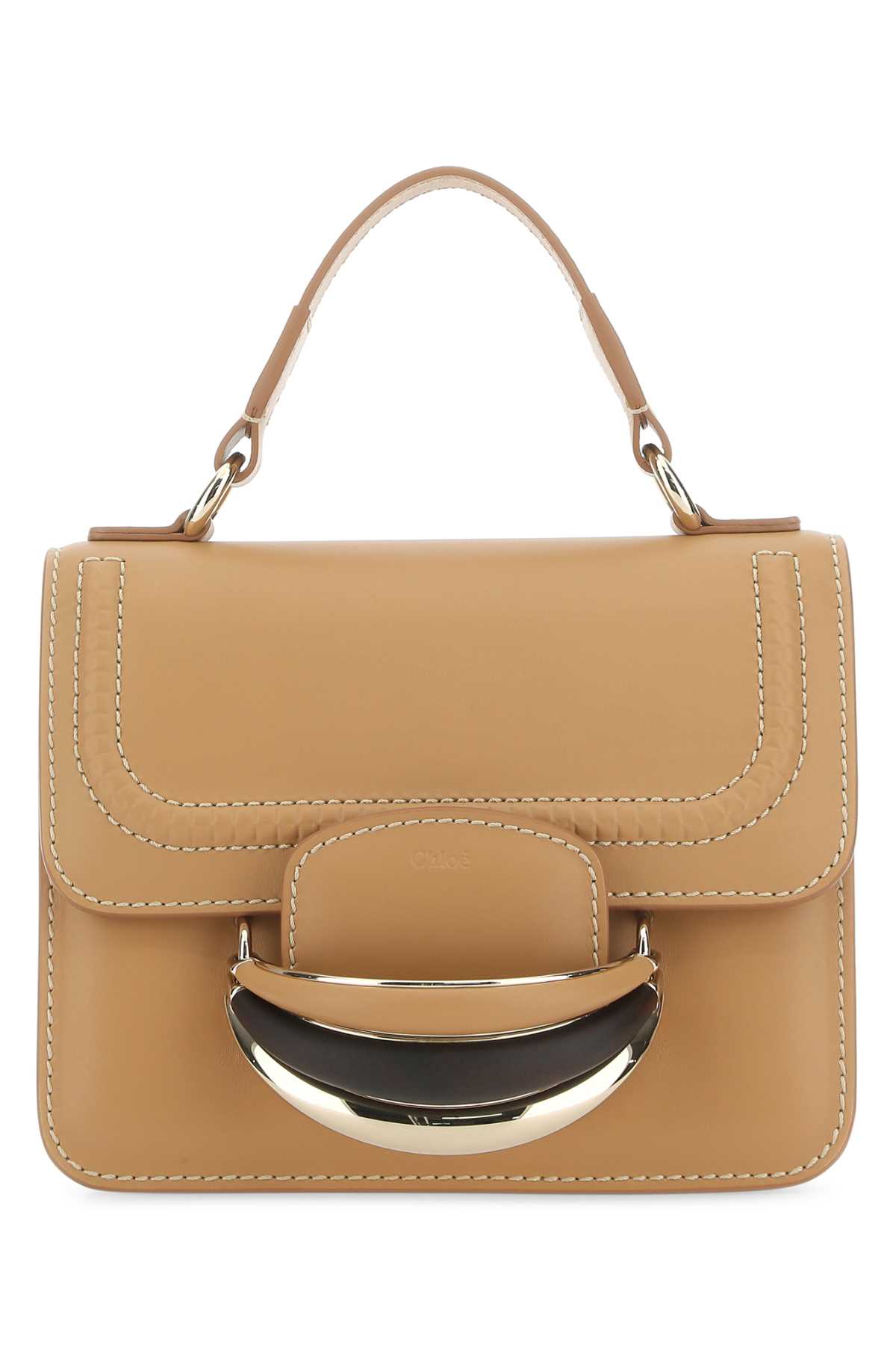 Chloé Camel Leather Small Kattie Handbag