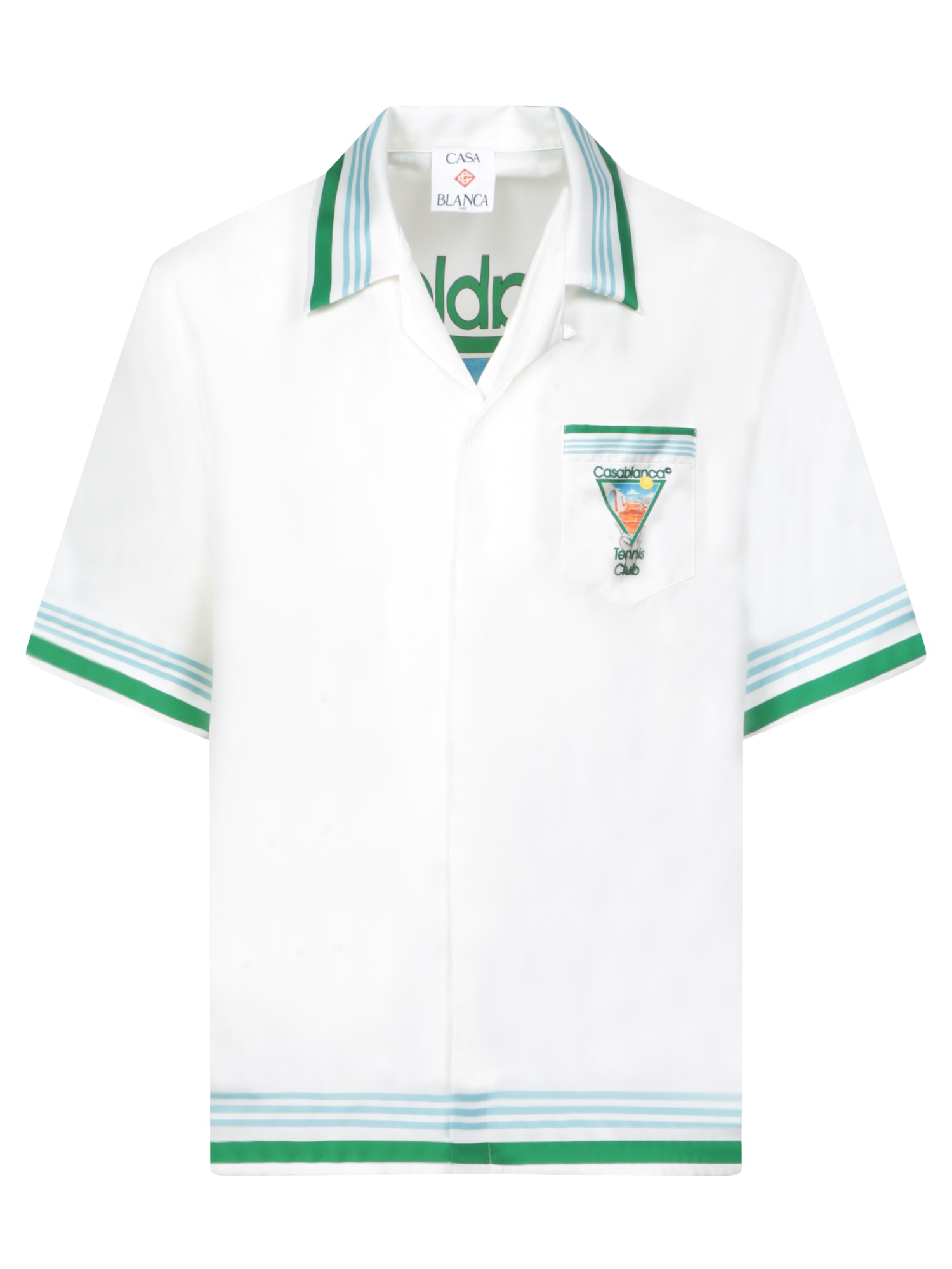 Casablanca Metaphysical Tennis Icon Silk Shirt