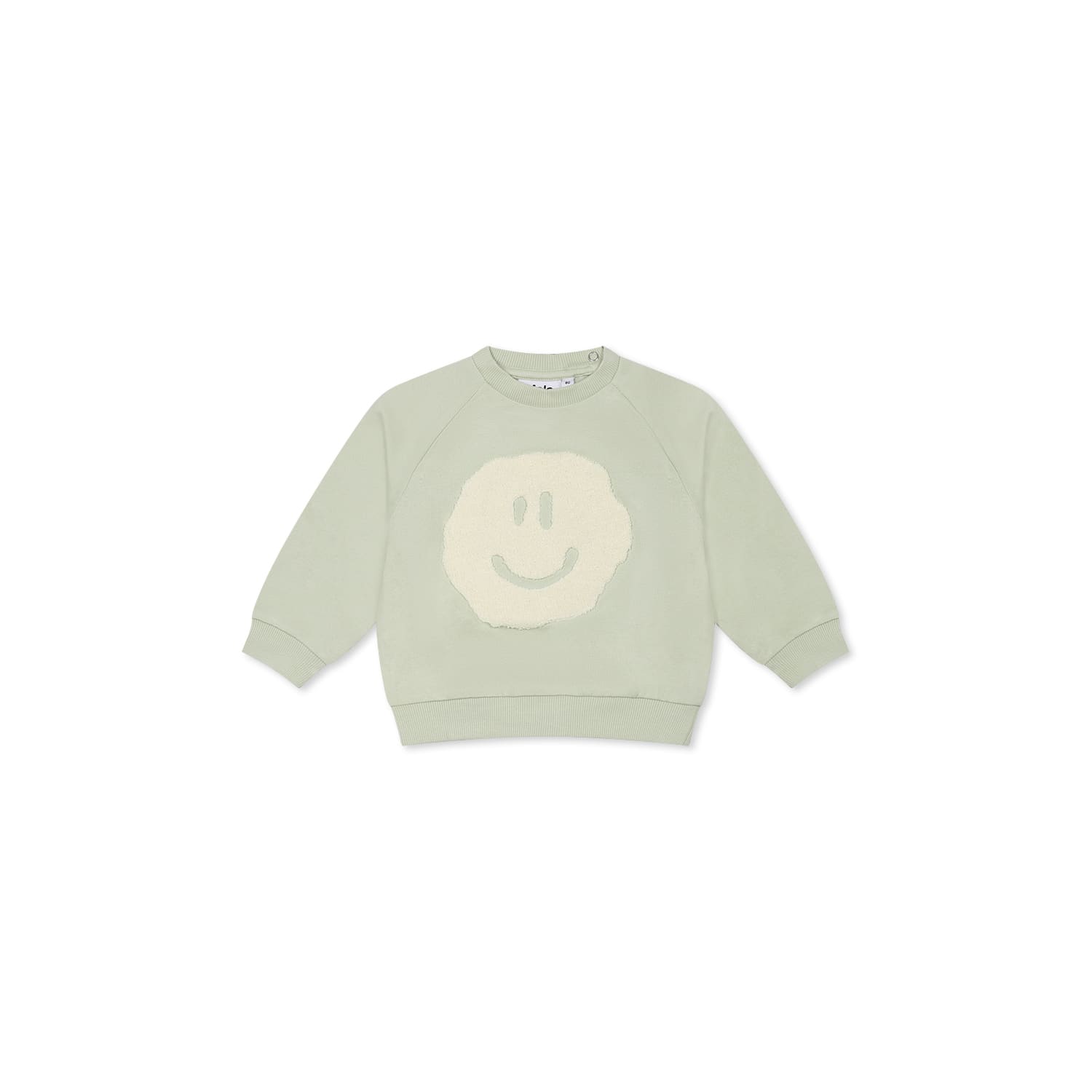Molo Green Sweatshirt For Babykids With Smiley