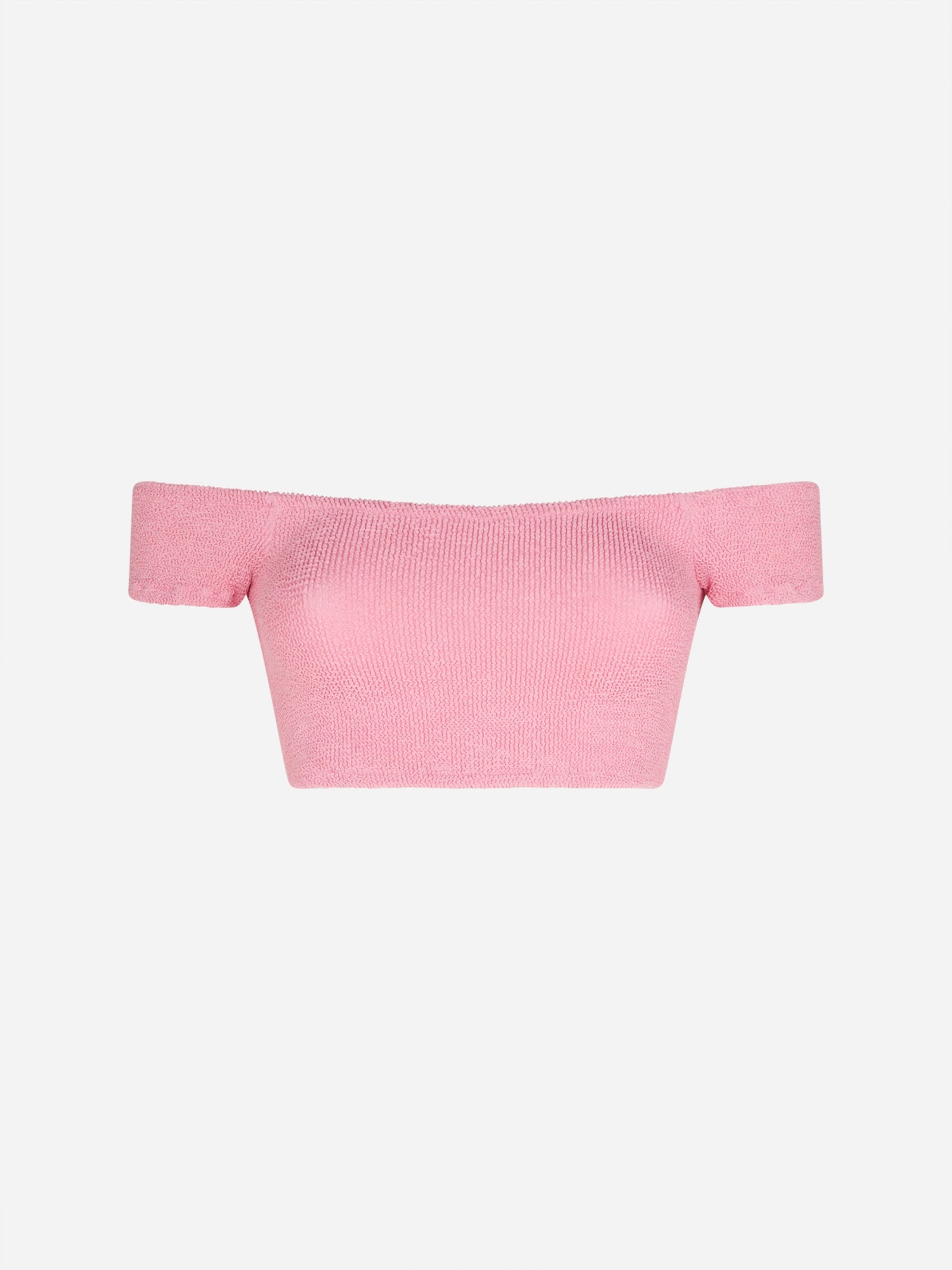 MC2 Saint Barth Woman Crinkle Wide Shoulder Strap Top Swimsuit