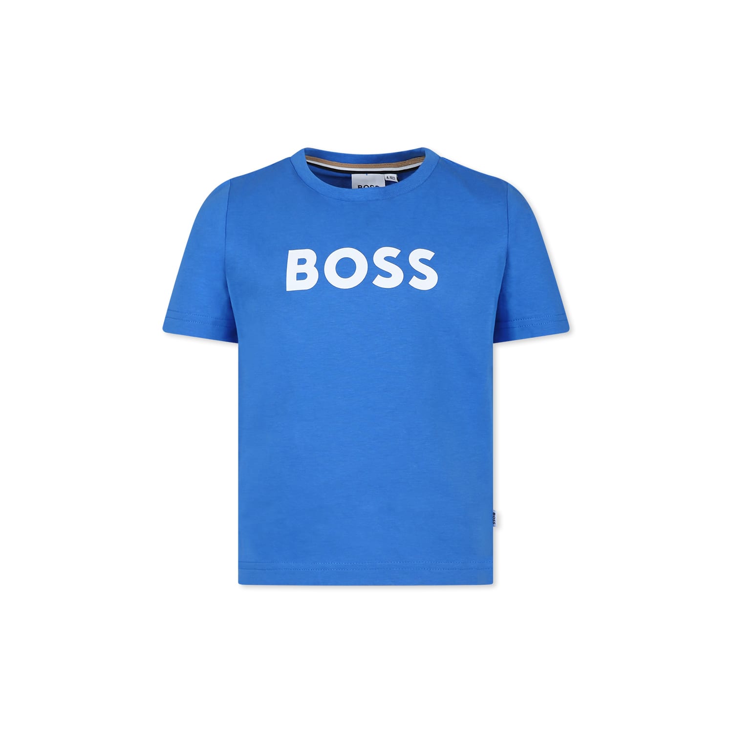 Hugo Boss Light Blue T-shirt For Boy With Logo