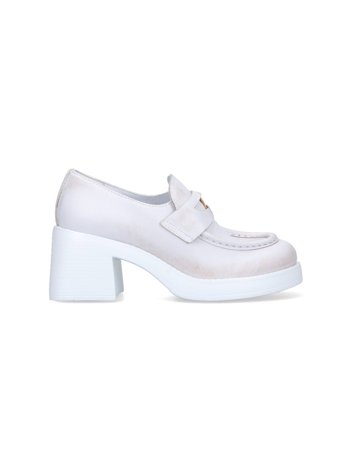 miu miu Leather Loafers