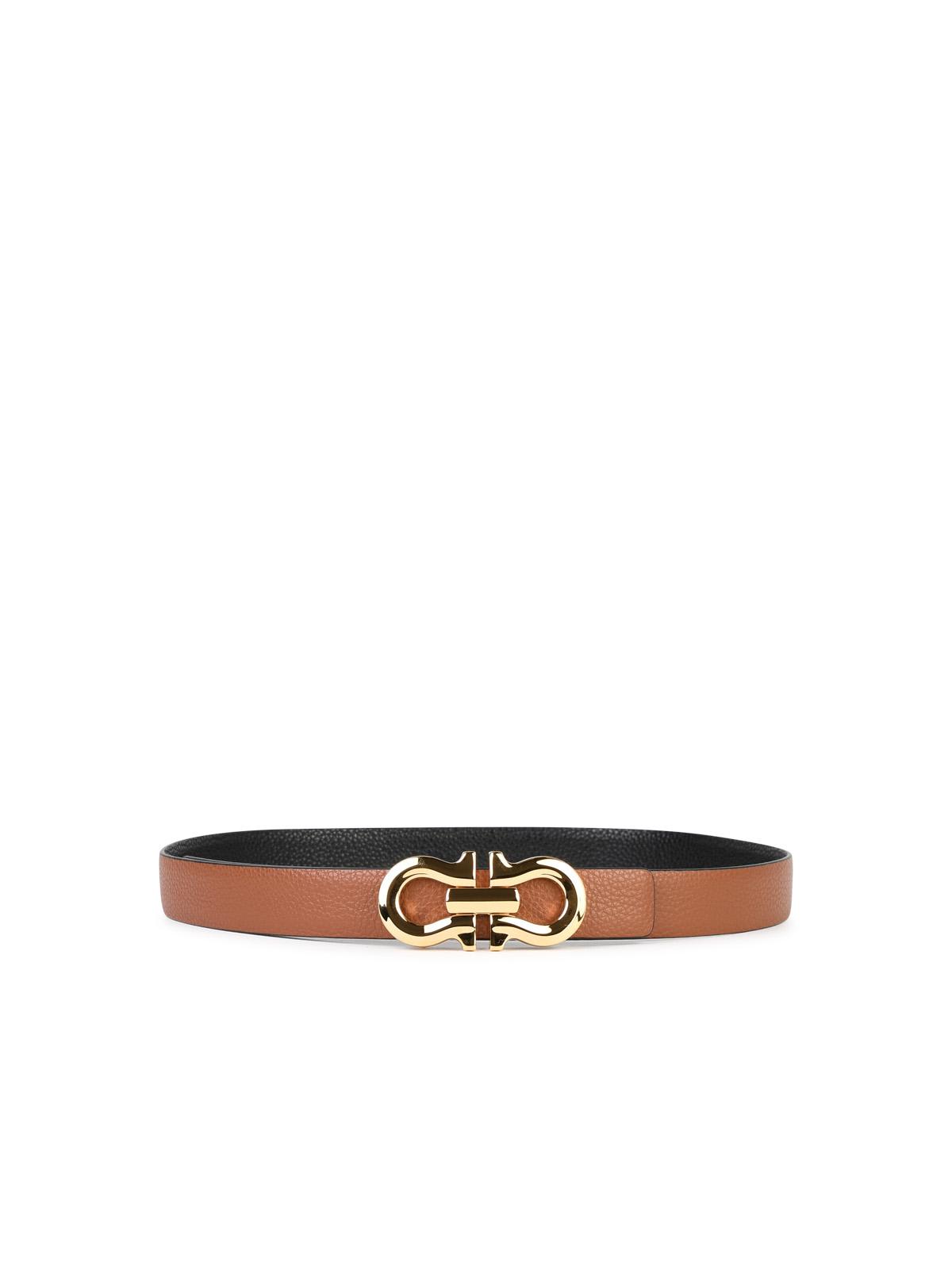 Ferragamo Brown Leather Belt