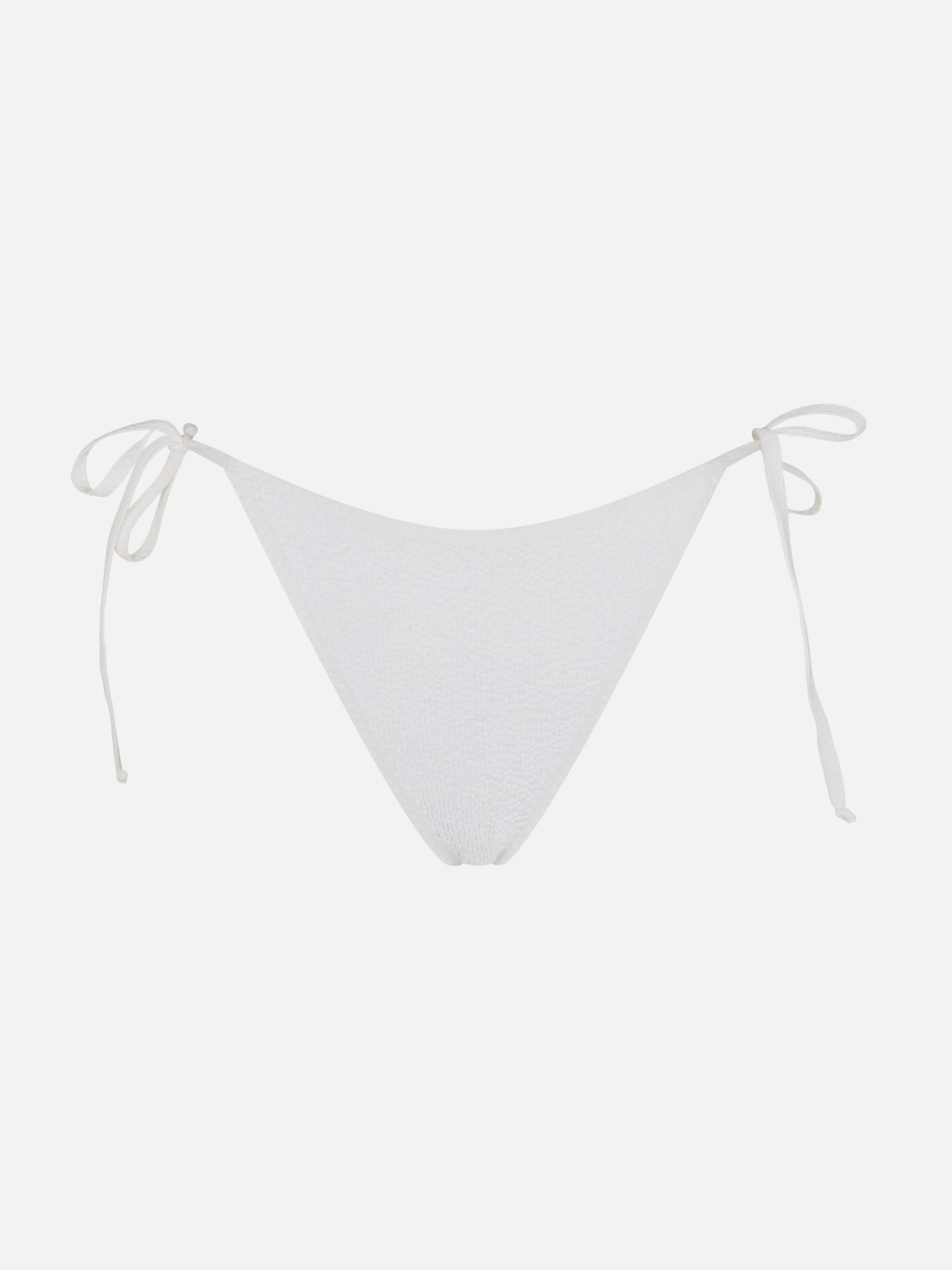 MC2 Saint Barth Woman Crinkle White Swim Briefs
