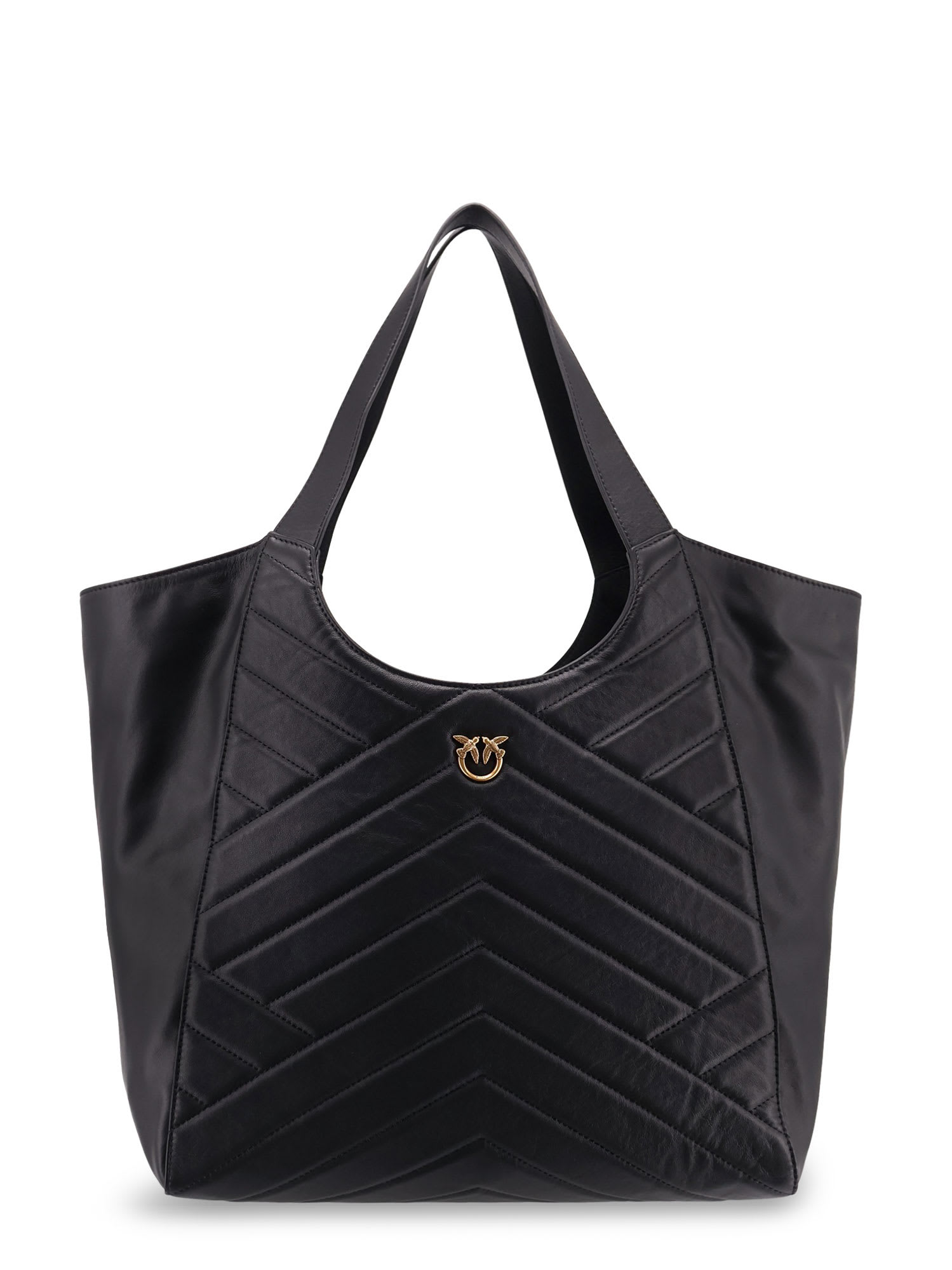 Pinko Quilted Leather Shoulder Bag