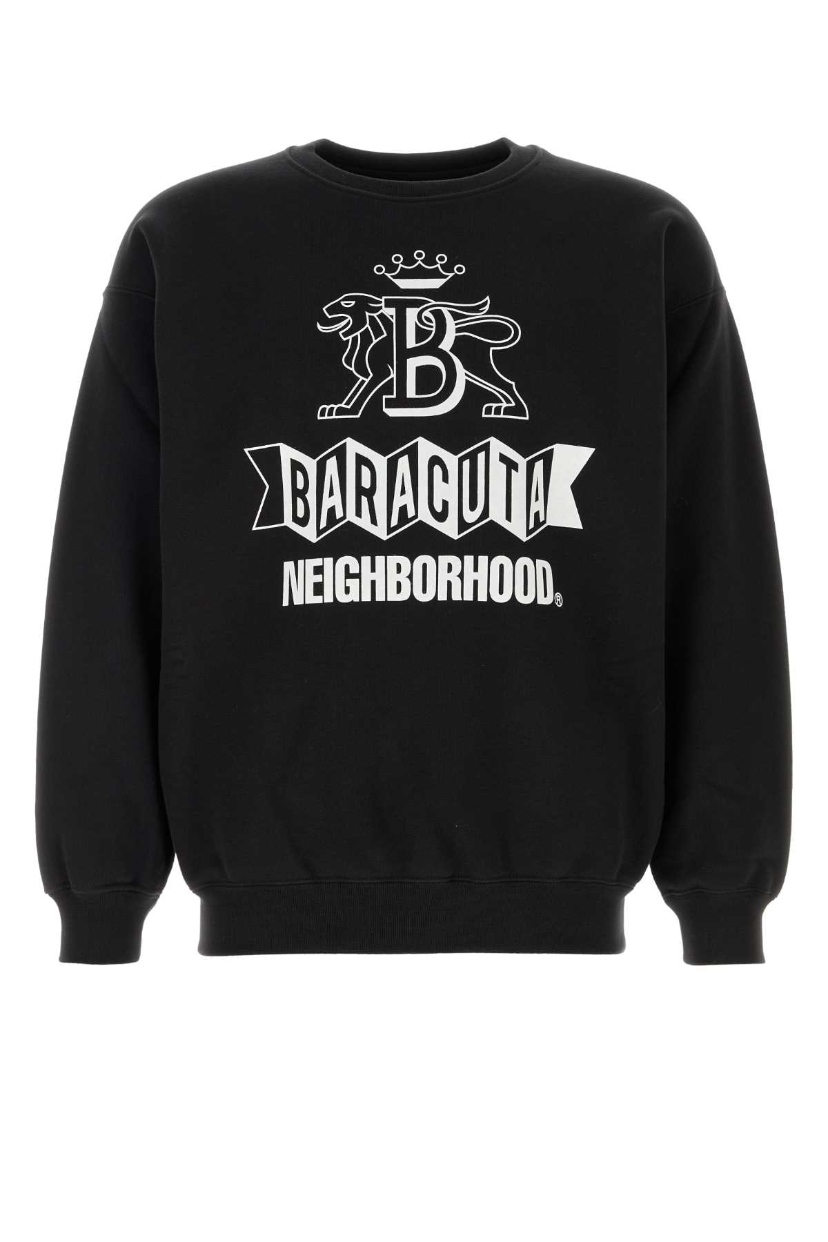 Baracuta Black Cotton Blend Oversize Sweatshirt