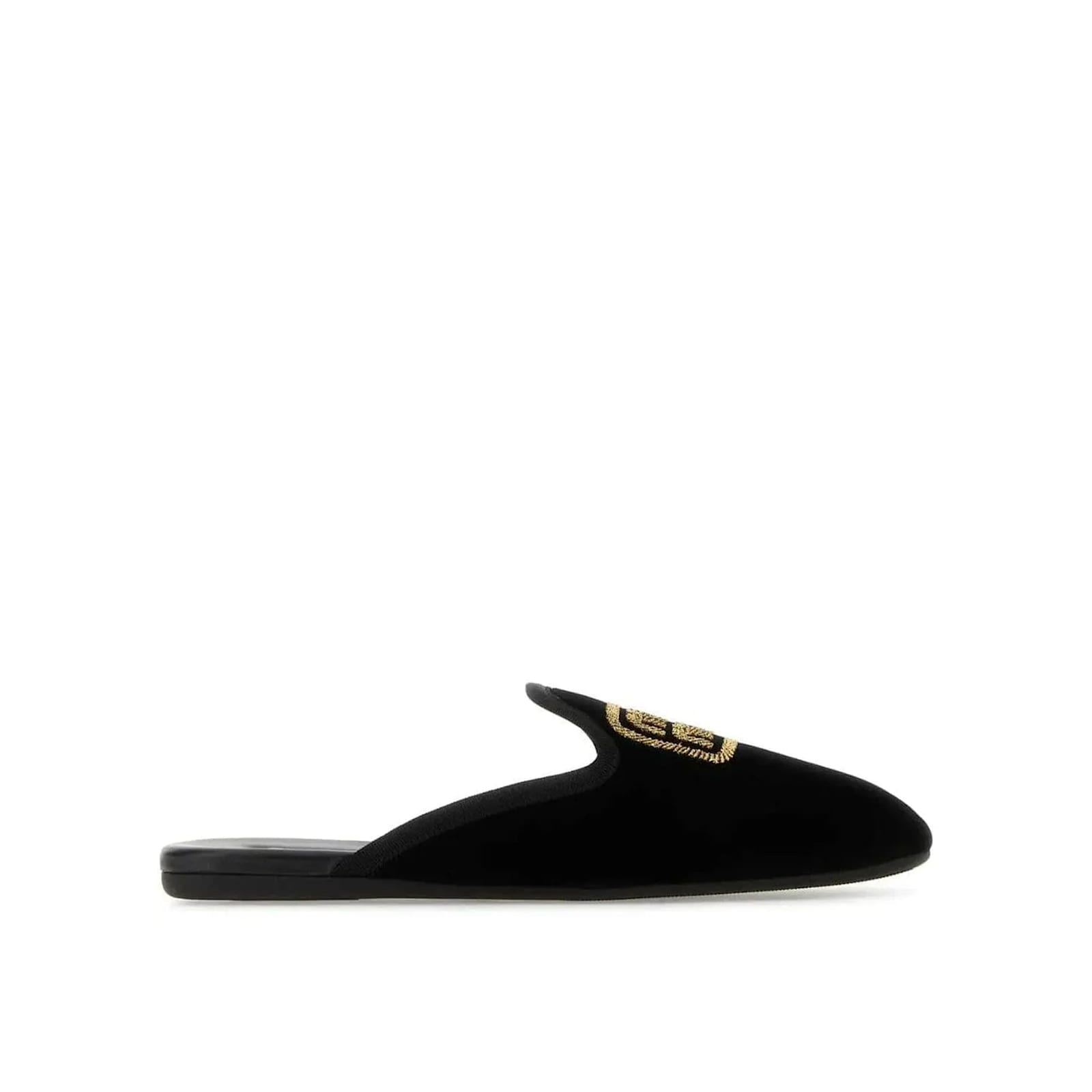 Miu Miu Logo Embroidered Slip-on Mules