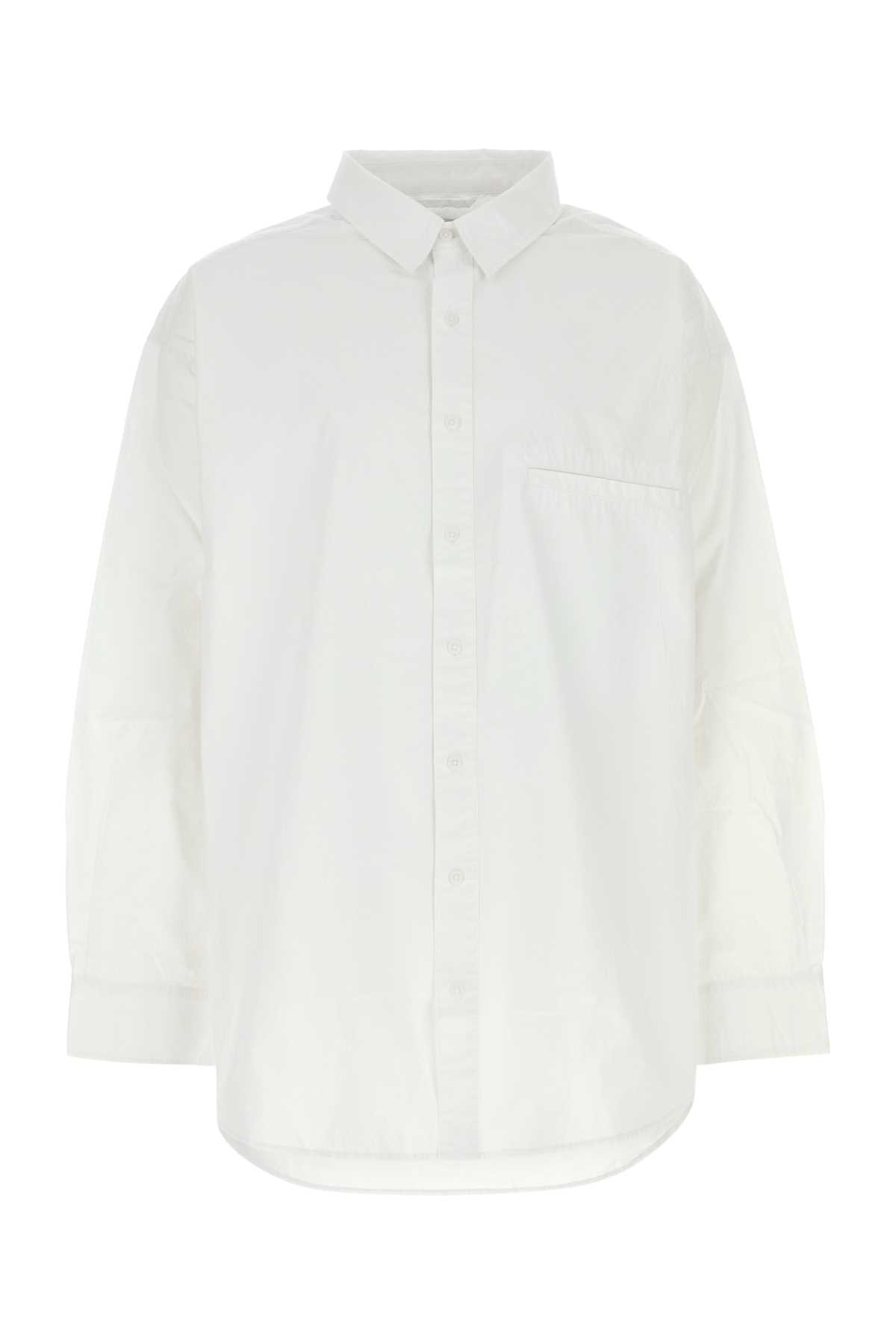 Entire Studios White Poplin Giant Oversize Shirt