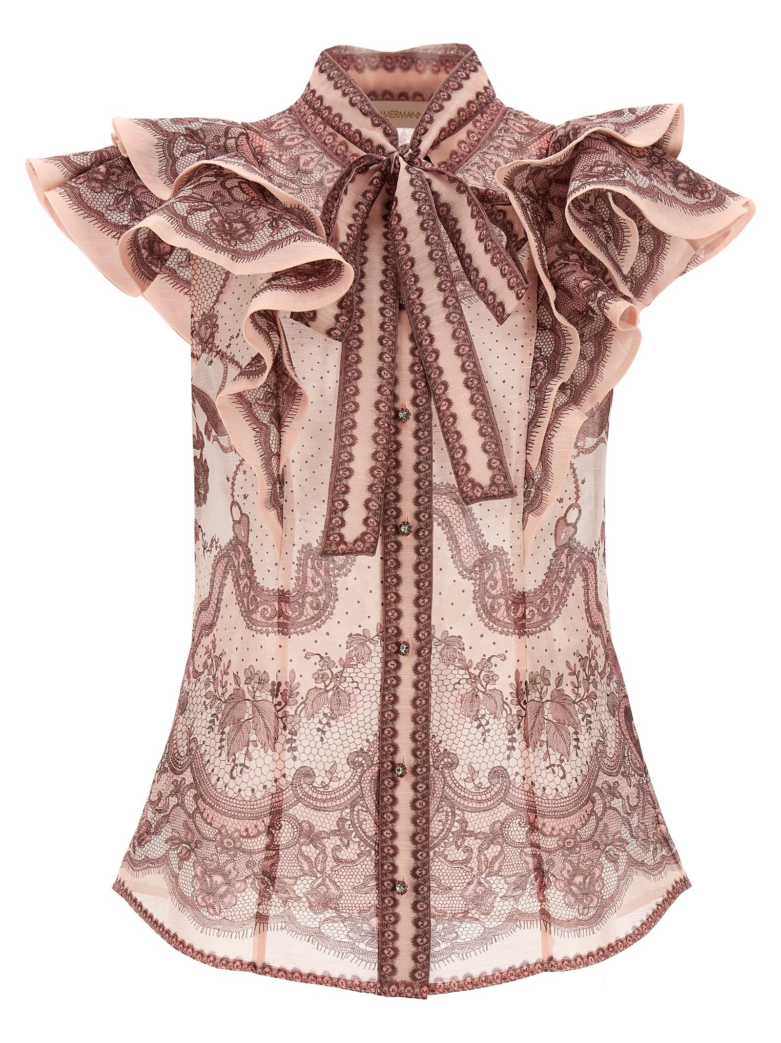 Zimmermann Crush Frilled Shirt