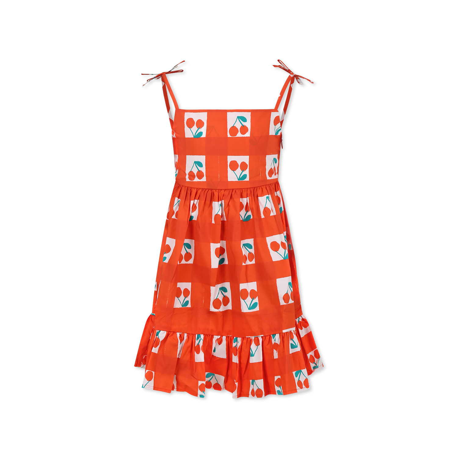 Stella McCartney Kids Red Dress For Girl With Cherries