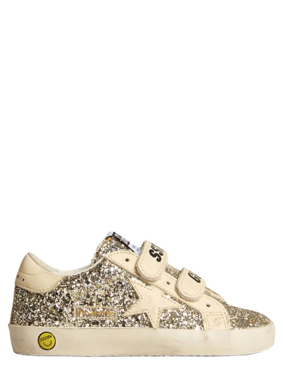 Golden Goose Old School Laminated Suede Upper Leather Star And Heel