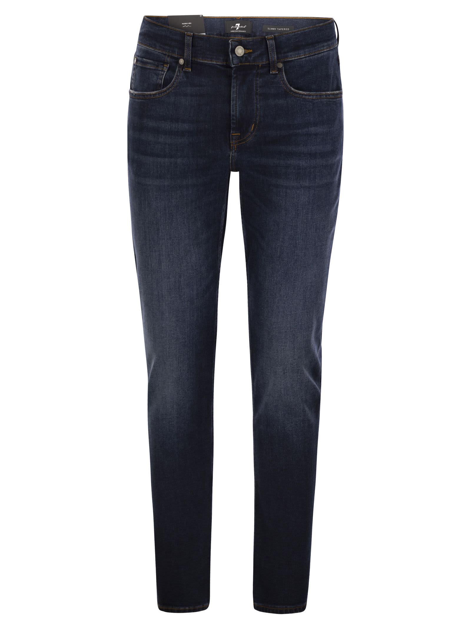 7 For All Mankind Slimmy Tapered Alto - Mid-rise Skinny Jeans