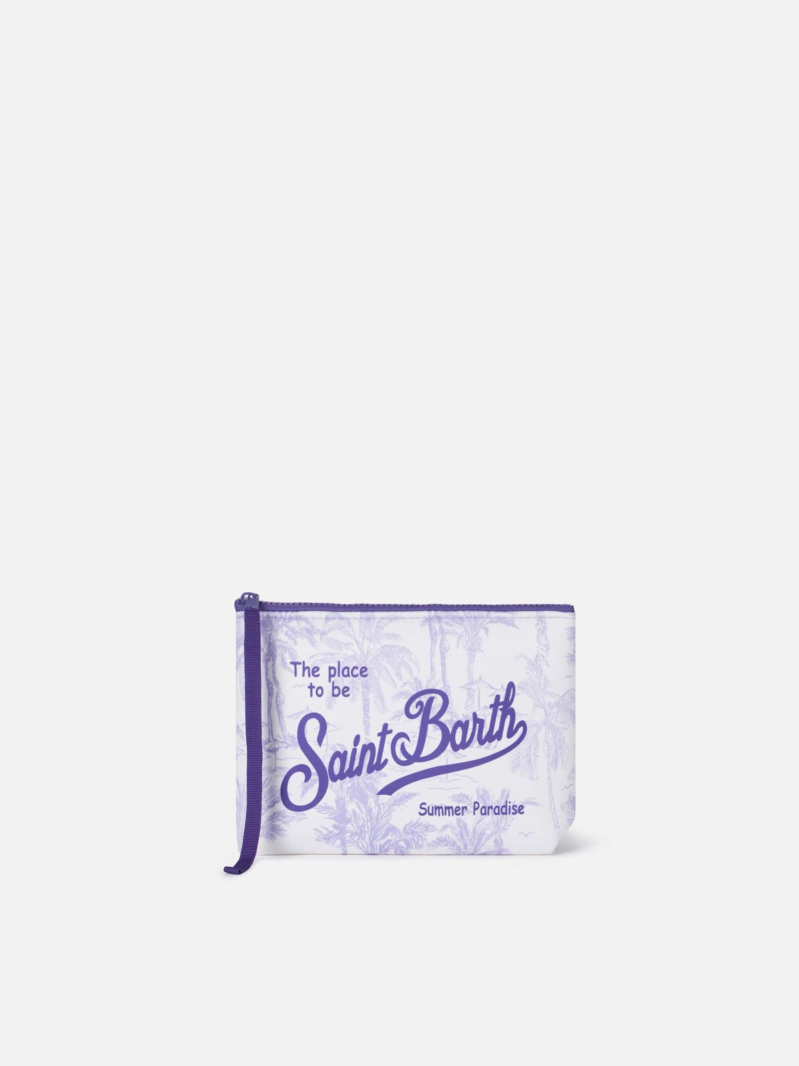 MC2 Saint Barth Aline Scuba Pochette With Toile De Jouy Print