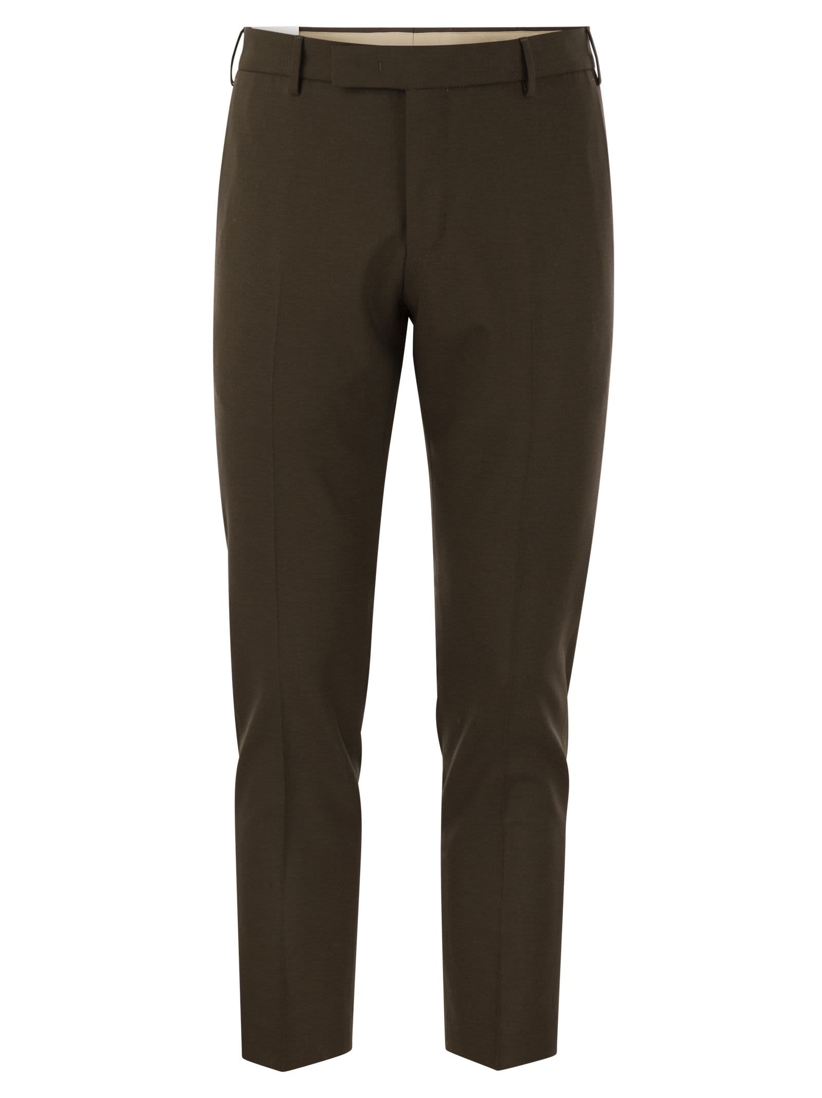 PT Torino Dieci Brown Trousers