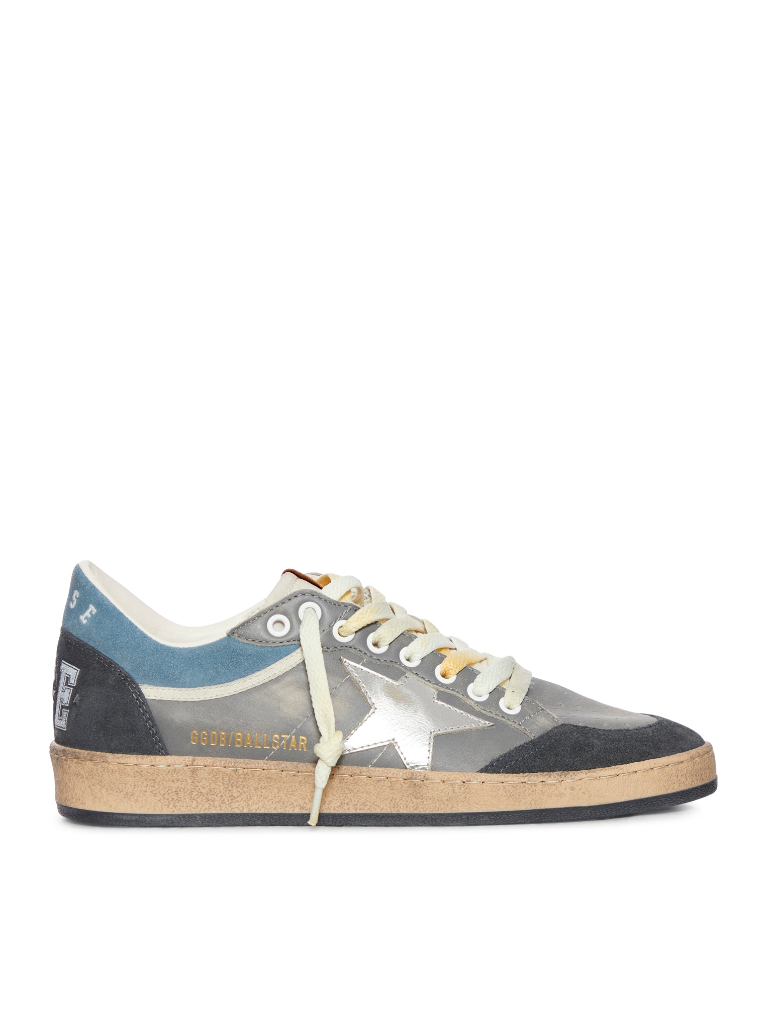 SNEAKERS BALLSTAR GREY WHITE ANTRACITE - Golden Goose Deluxe Brand - Man