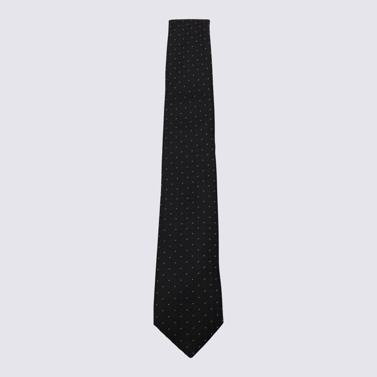 Canali Black Silk Tie