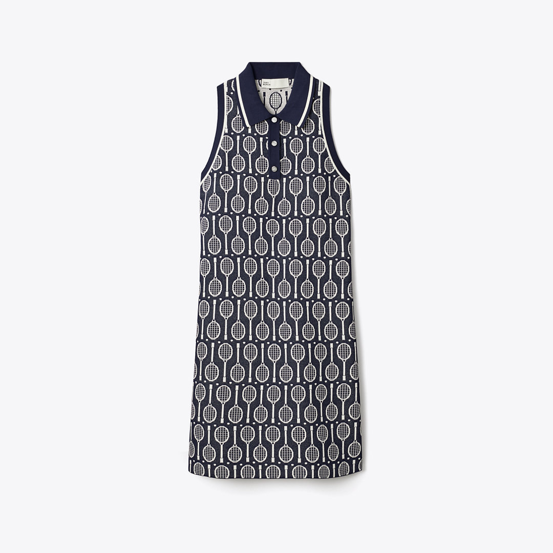 Tory Burch Tech Knit Polo Tank Dress