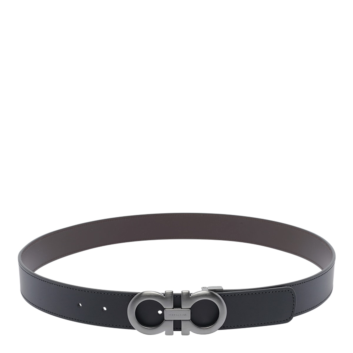 Ferragamo Adjustable And Reversible Gancini Belt