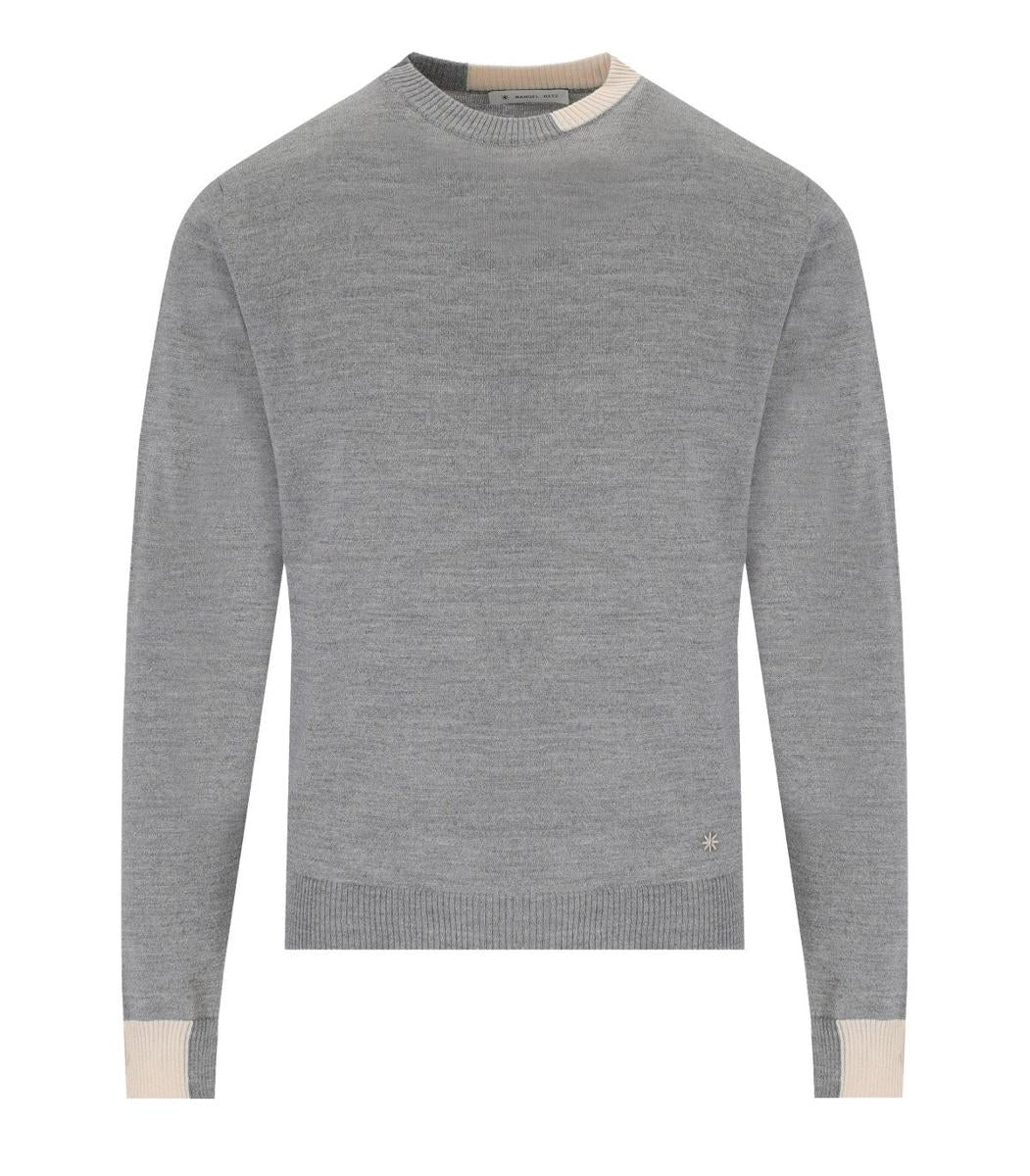 Manuel Ritz Grey Crewneck Jumper