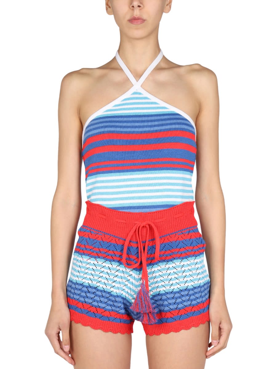 Gallo Striped Pattern Top
