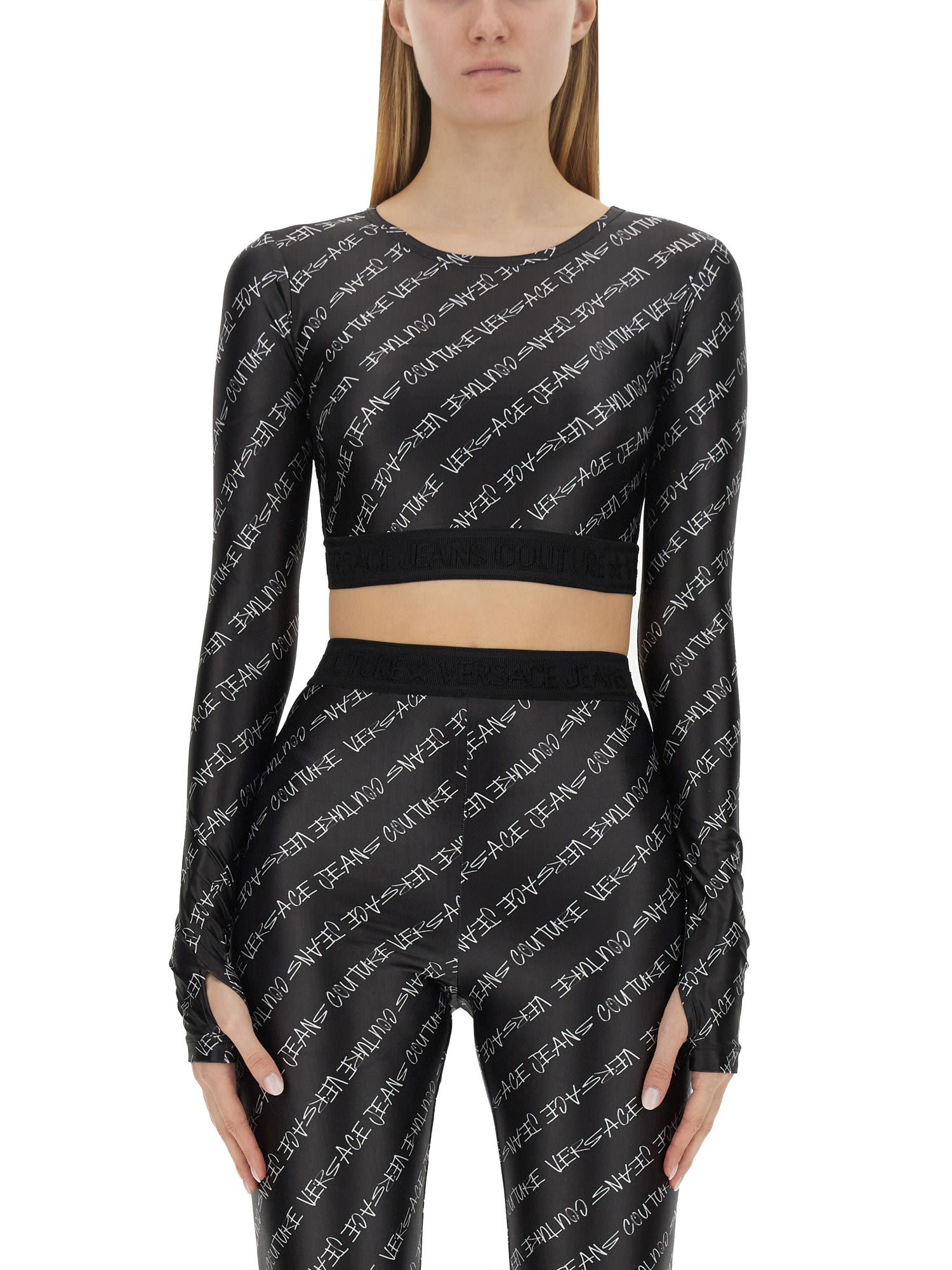 Versace Jeans Couture Signature Cropped Top