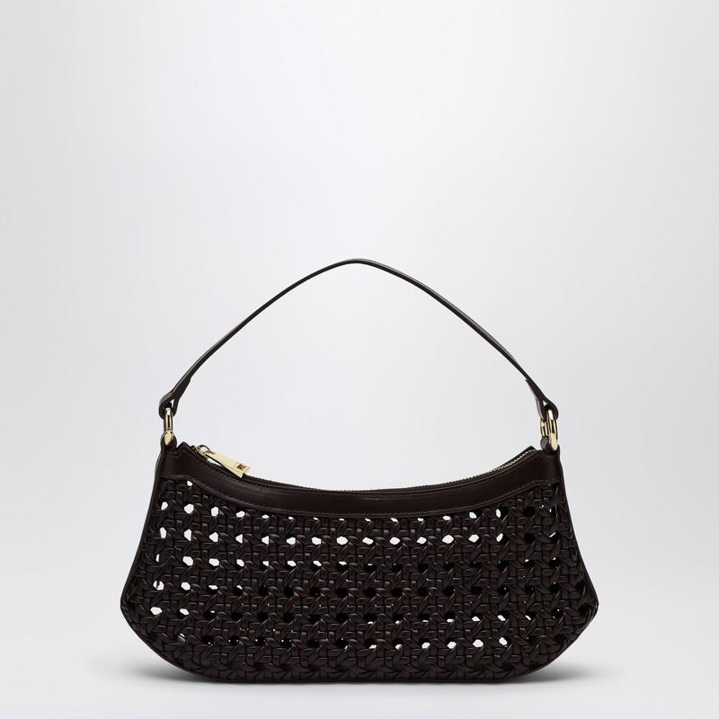 Jw Pei Lilly Shoulder Bag In Faux Bamboo Burgundy
