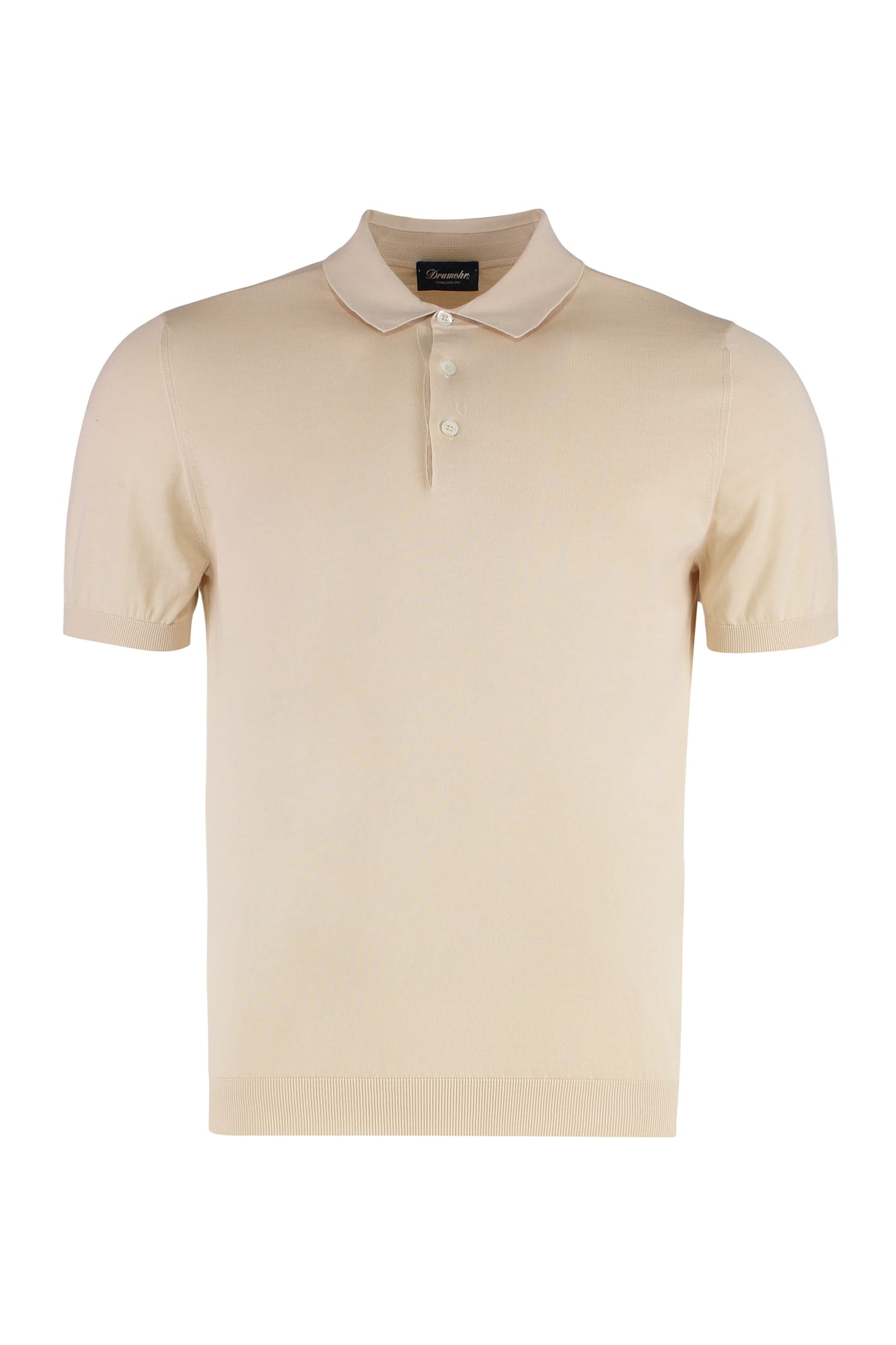 Drumohr Knitted Cotton Polo Shirt