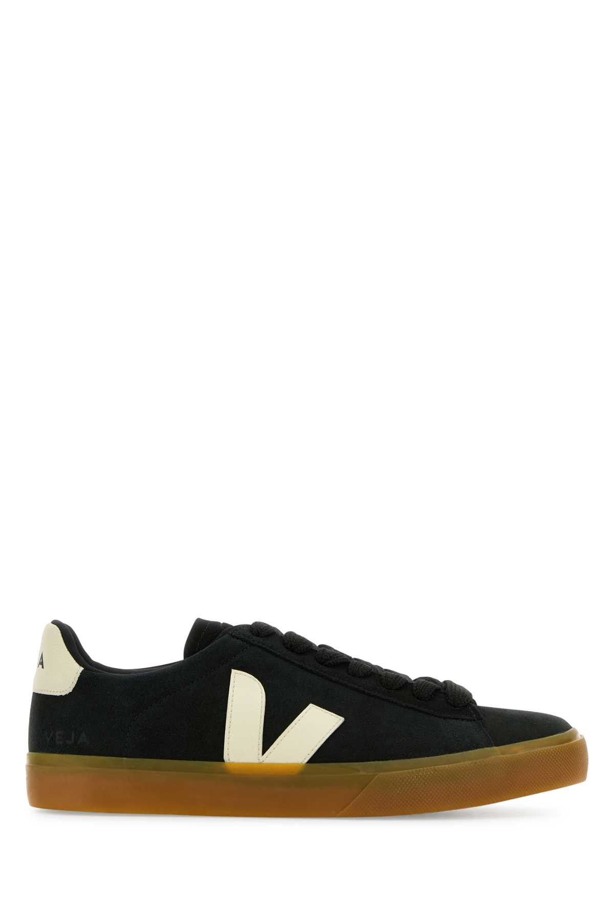 Veja Black Suede Campo Sneakers