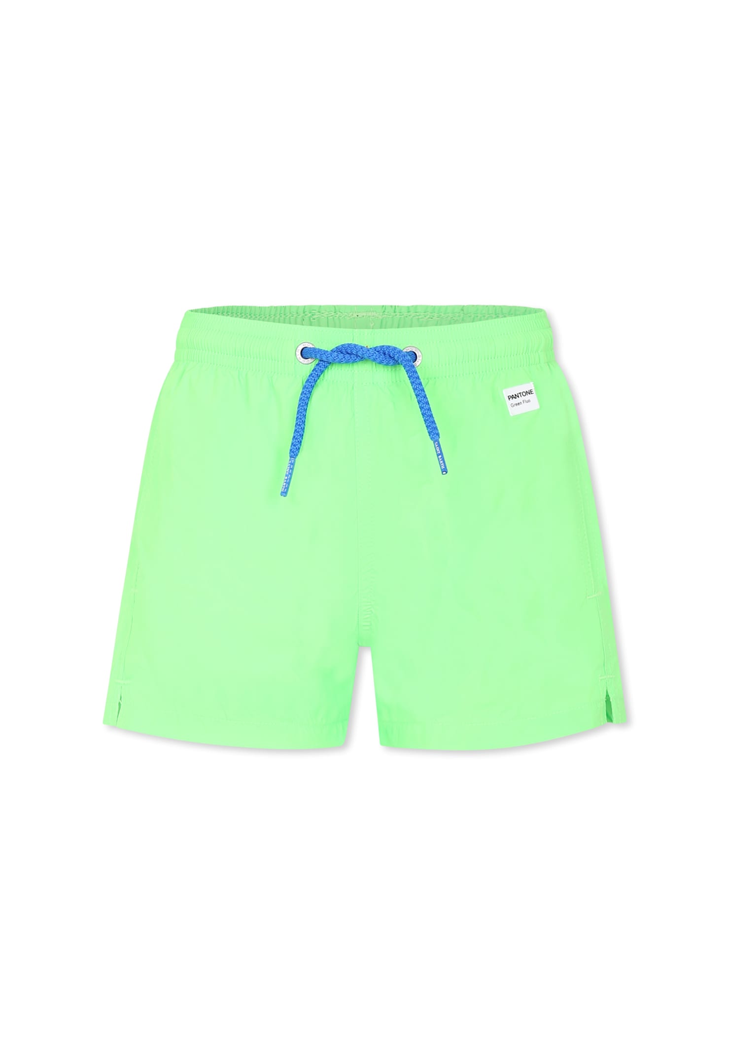 MC2 Saint Barth Green Swim Short For Boy With Logo