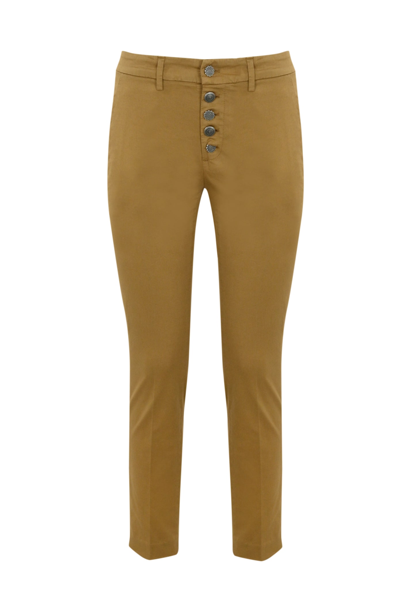 Dondup Perfect Trousers In Compact Gabardine