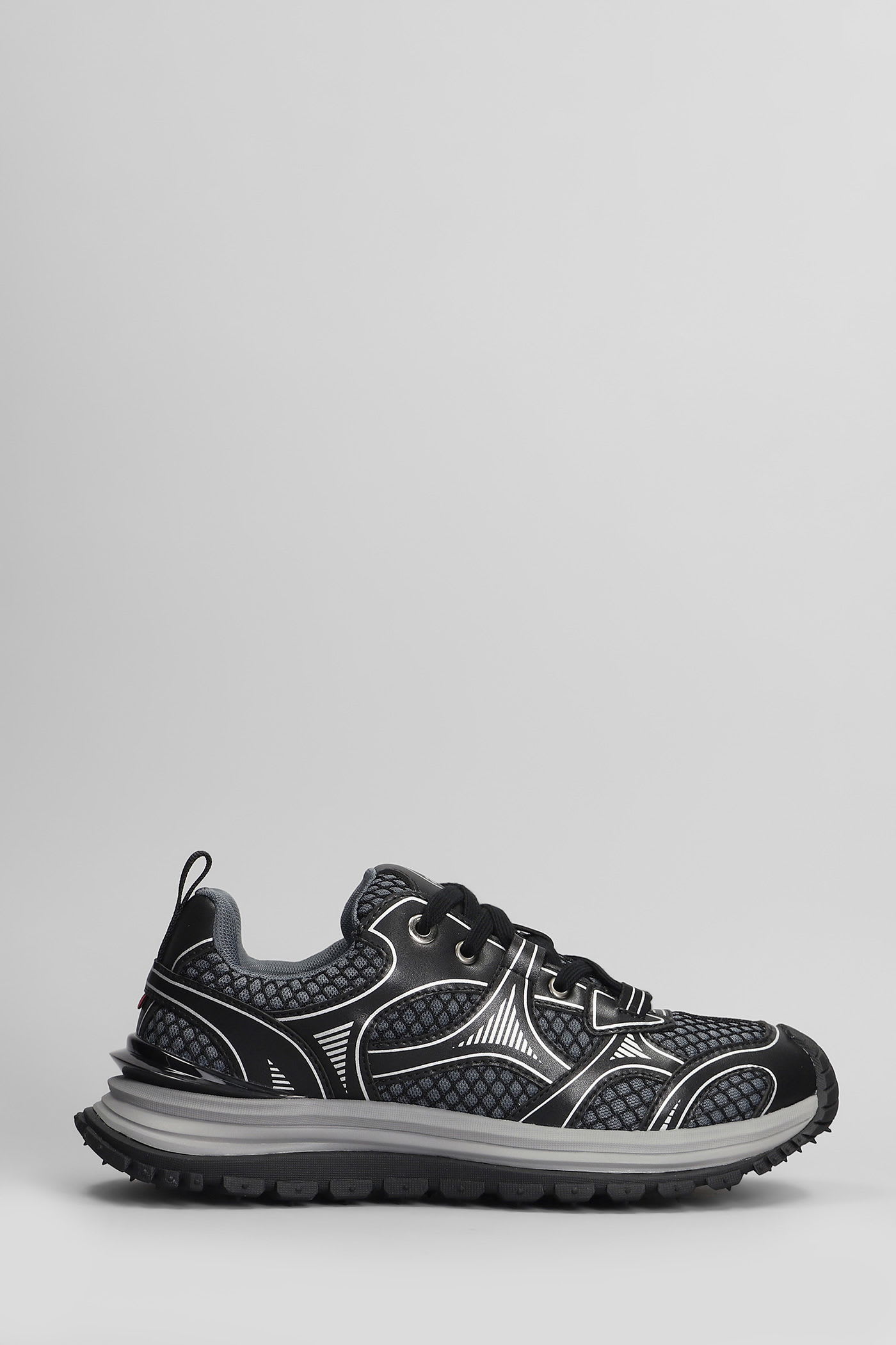 Acupuncture Roadrunn Sneakers In Grey Leather And Fabric