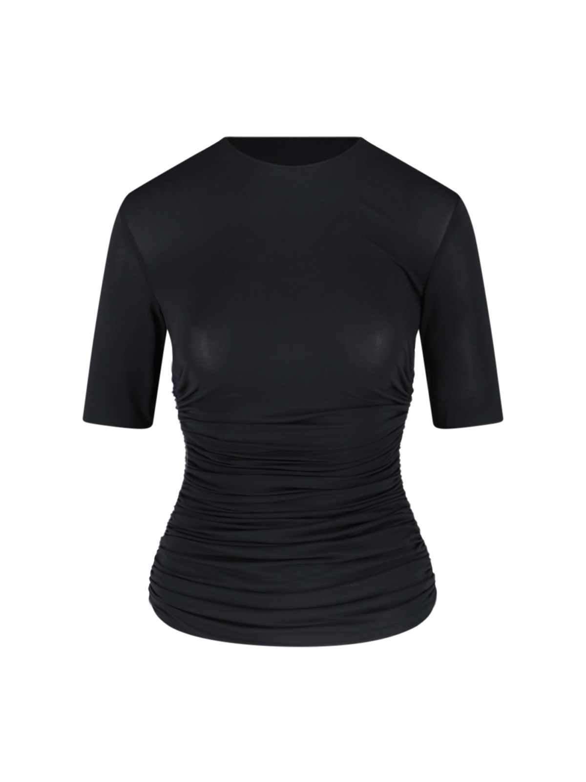 Alaïa Draped Viscose T-Shirt