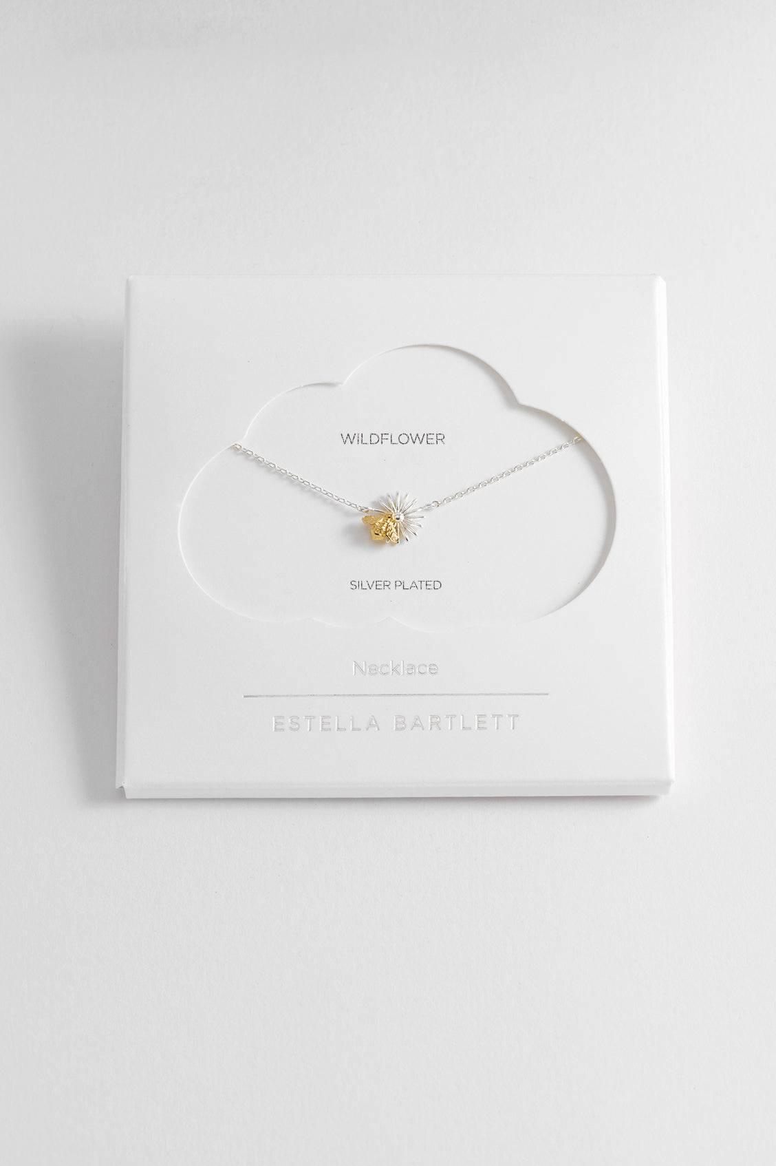 Flower Bee Pendant Necklace