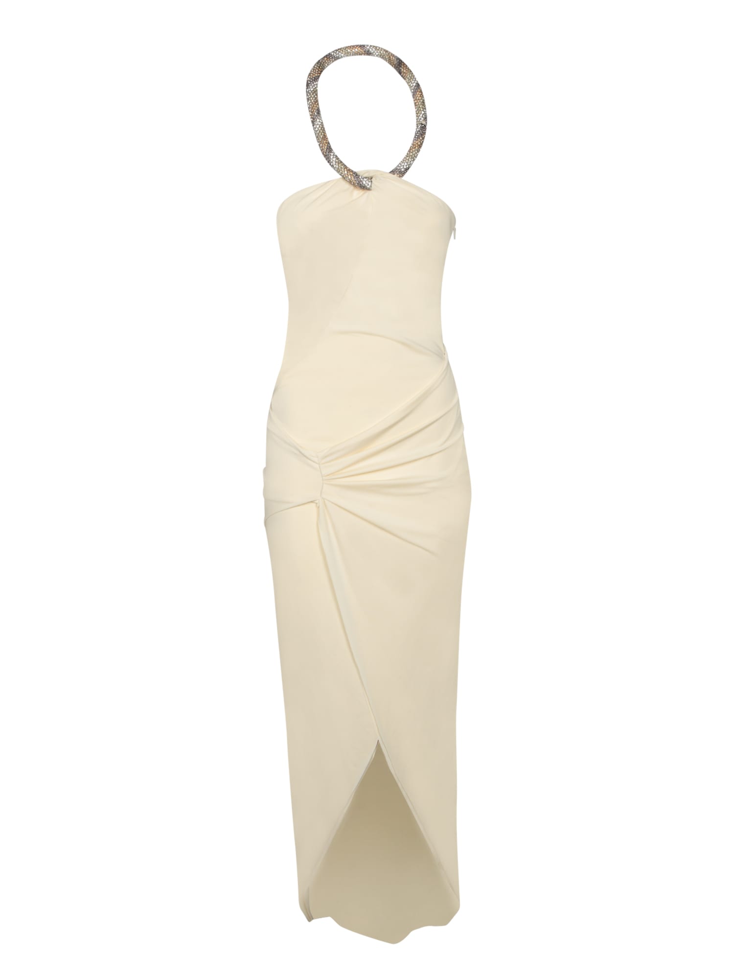 Amen Yellow Fluid Jersey Dress