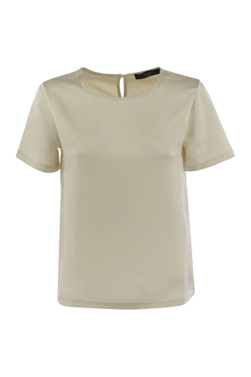 Weekend Max Mara Gilbert - Satin And Jersey T-Shirt