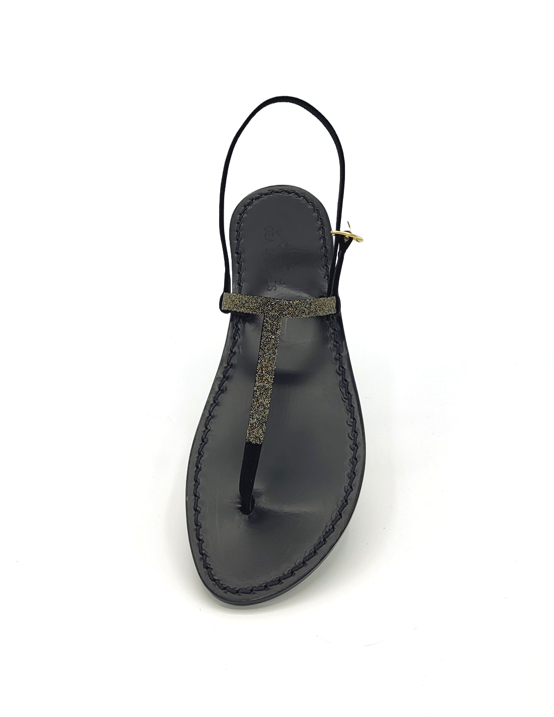 Dea Sandals Crystal Fabric Black Sn Jewel Sandals