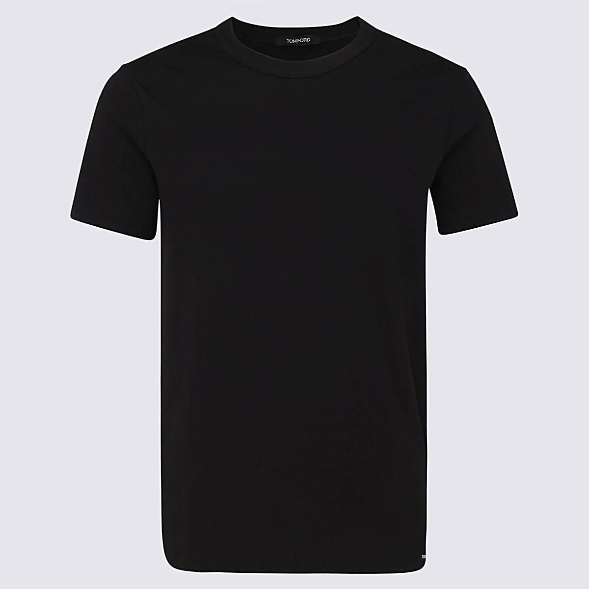 Tom Ford Black Cotton T-Shirt