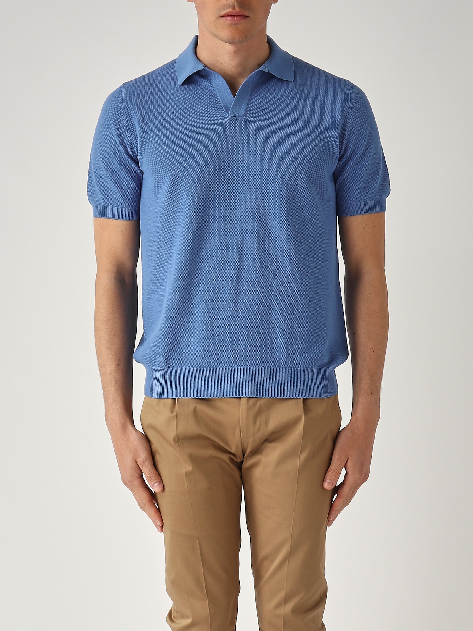 Gran Sasso Skipper M/c Con Balza In Nido Dape Fresh Cotton Polo