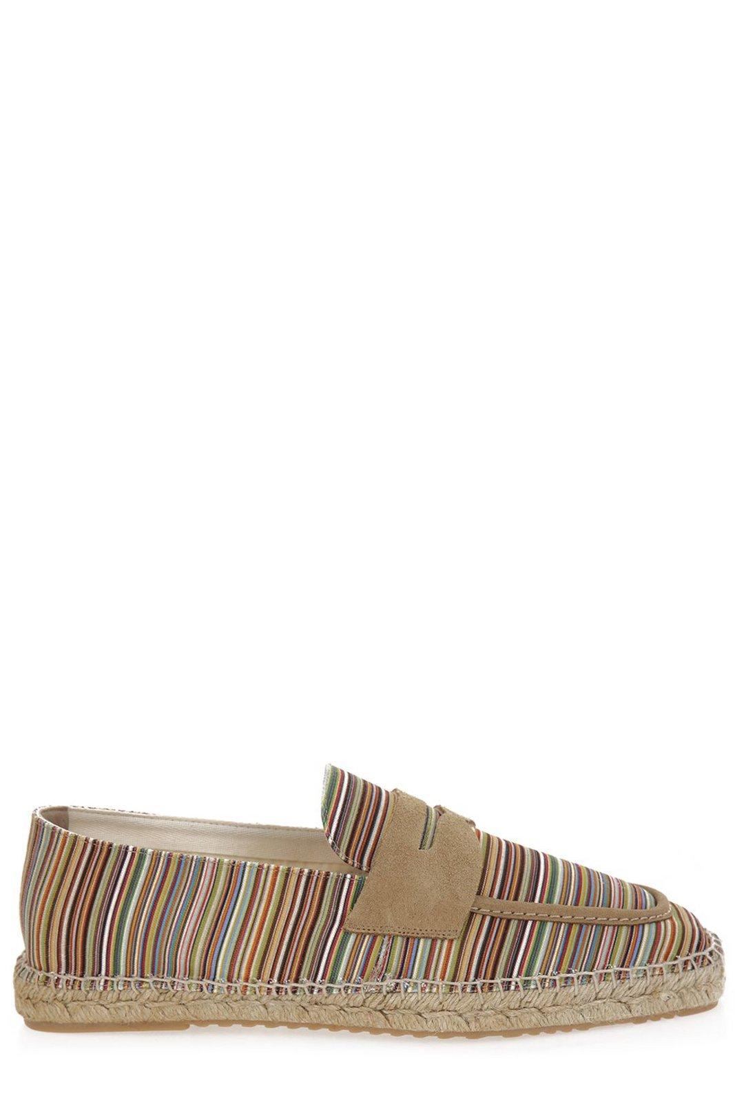 Paul Smith Alvarez Striped Square Toe Espadrilles