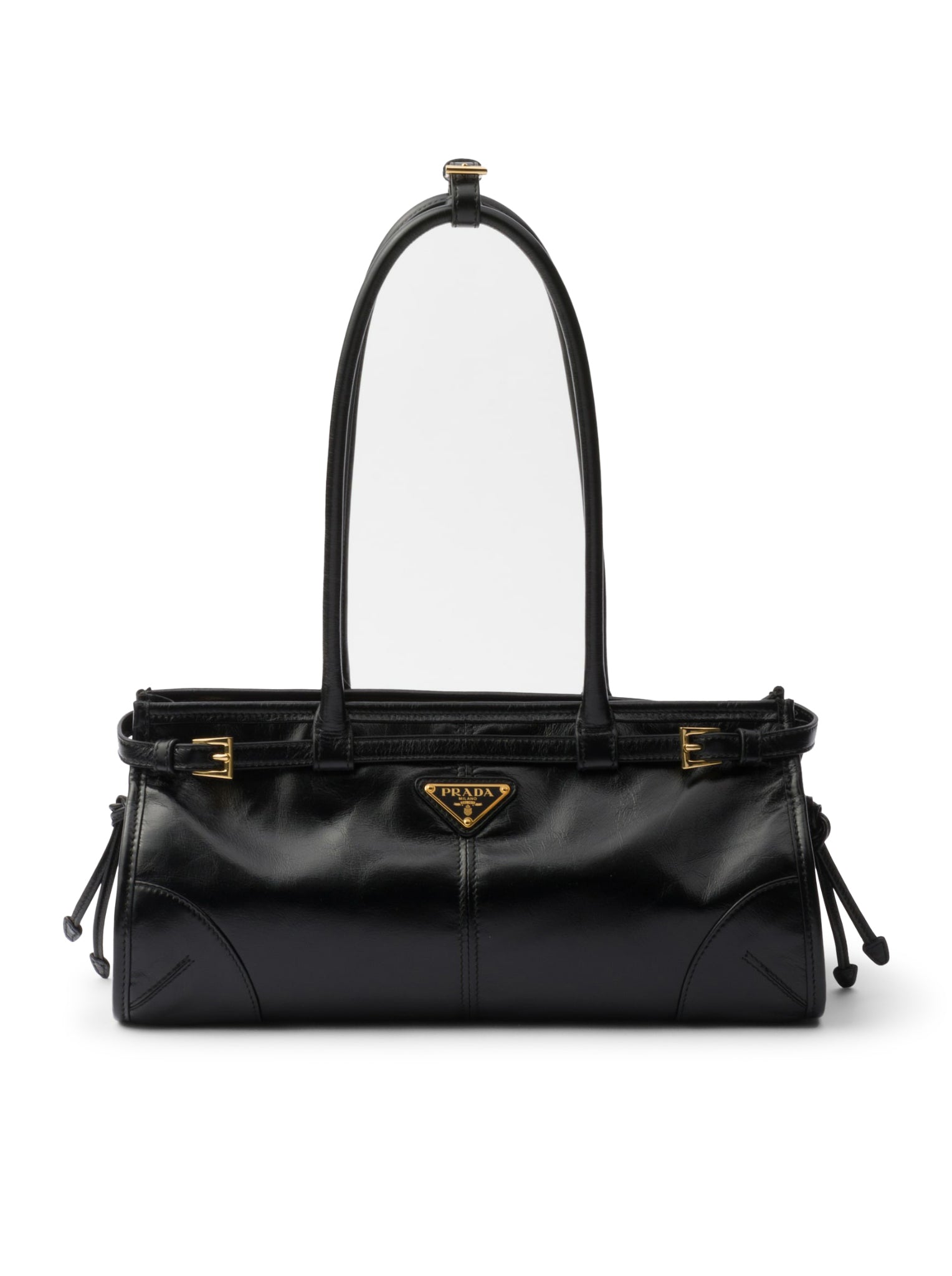 中号皮革手提包 - Prada - 女士