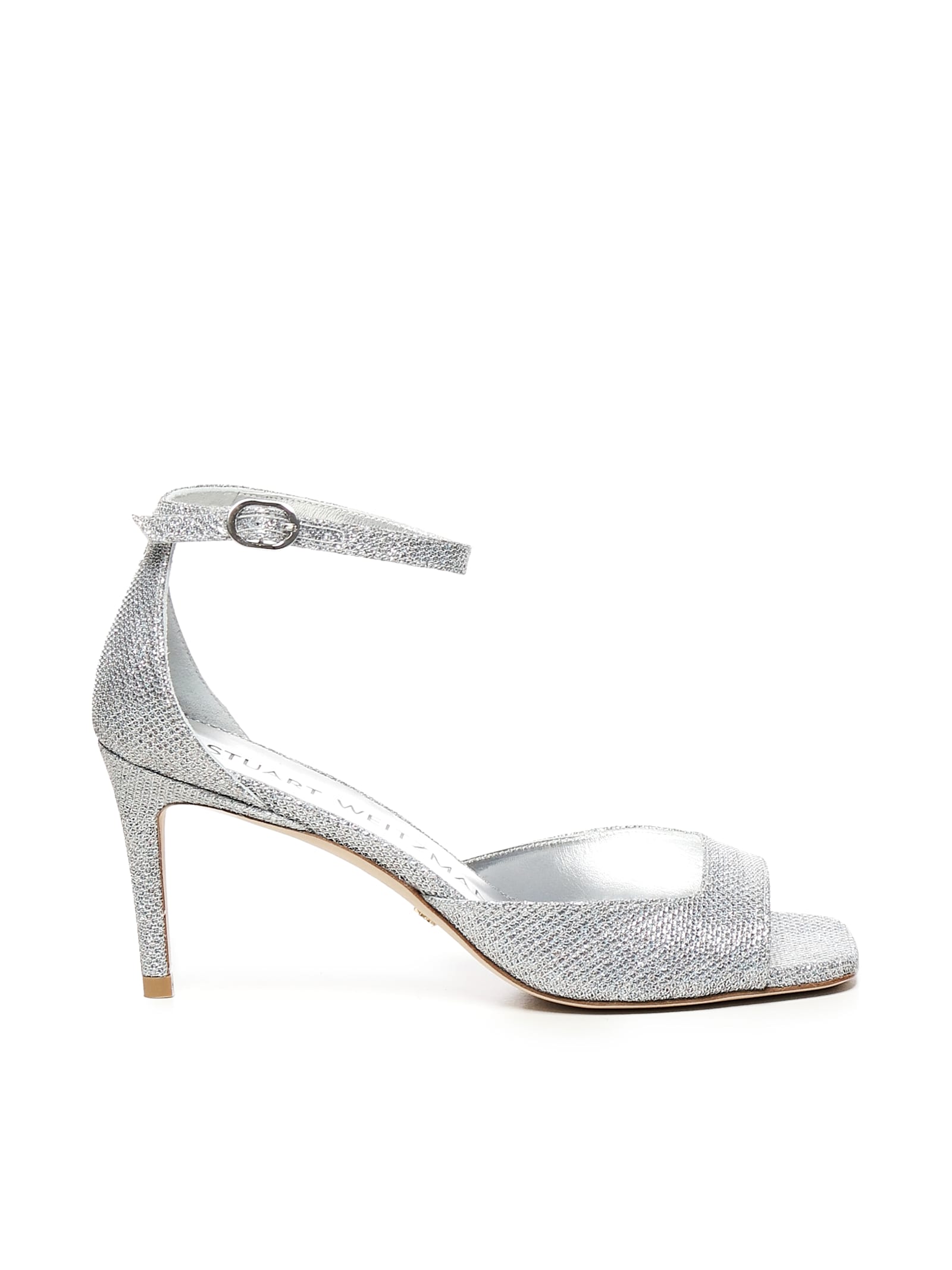 Stuart Weitzman Nudistia Lurex Sandals